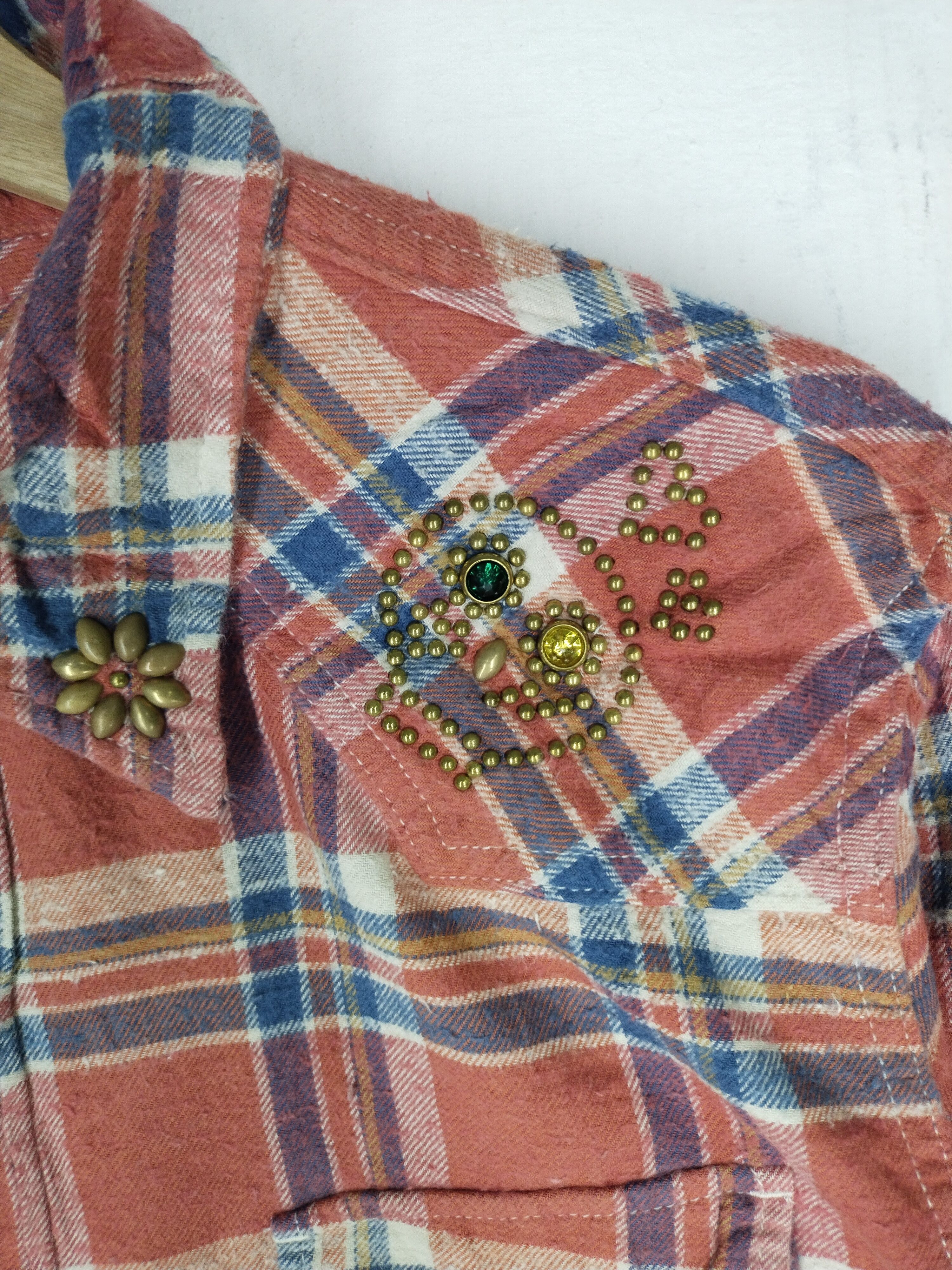 Japanese Brand × Remi Relief Vtg Japanese Slub Flannel Work Shirt Size US L / EU 52-54 / 3 - 4 Thumbnail