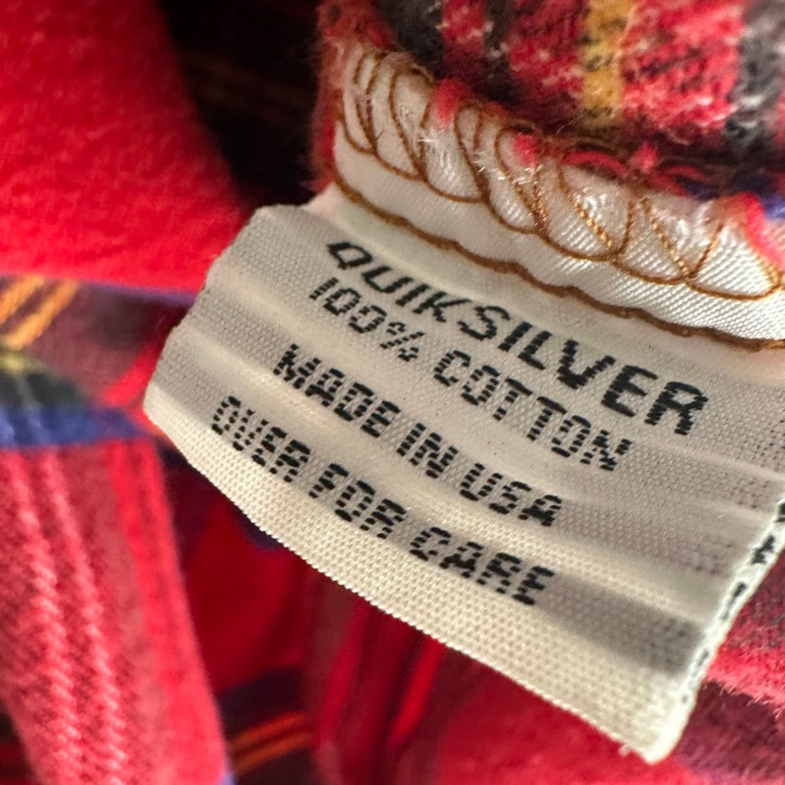 Quiksilver Vintage Quiksilver Flannel Shirt M Button Up Red Plaid USA Size US M / EU 48-50 / 2 - 10 Thumbnail