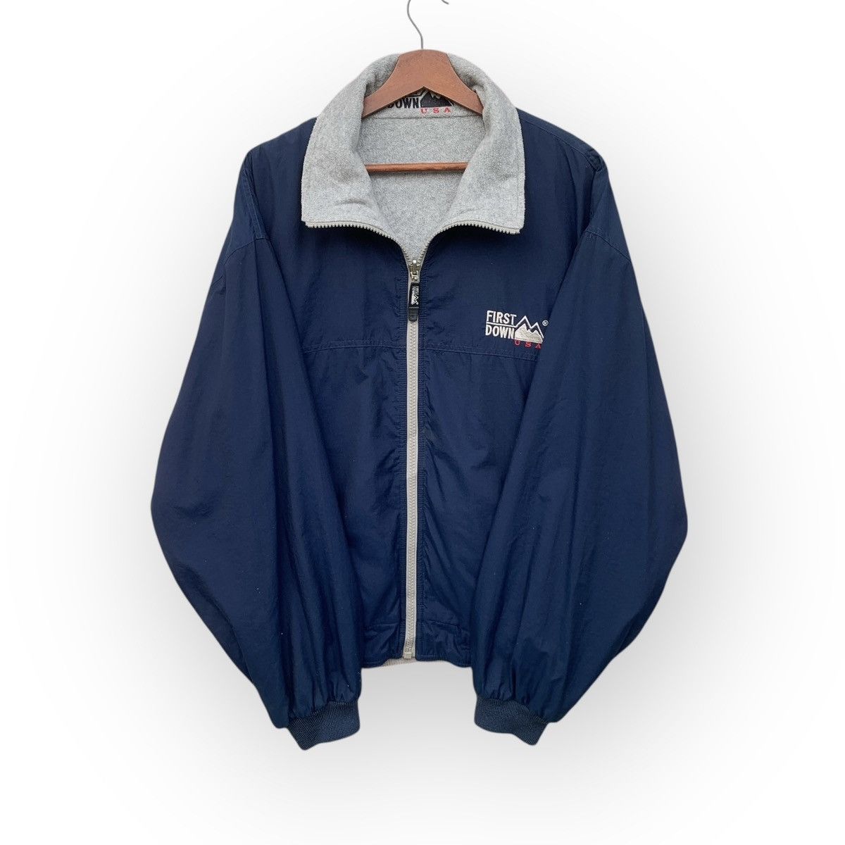 Other × Vintage Vintage First Down Usa Reversible Nylon Fleece Jacket Size US XL / EU 56 / 4 - 2 Thumbnail
