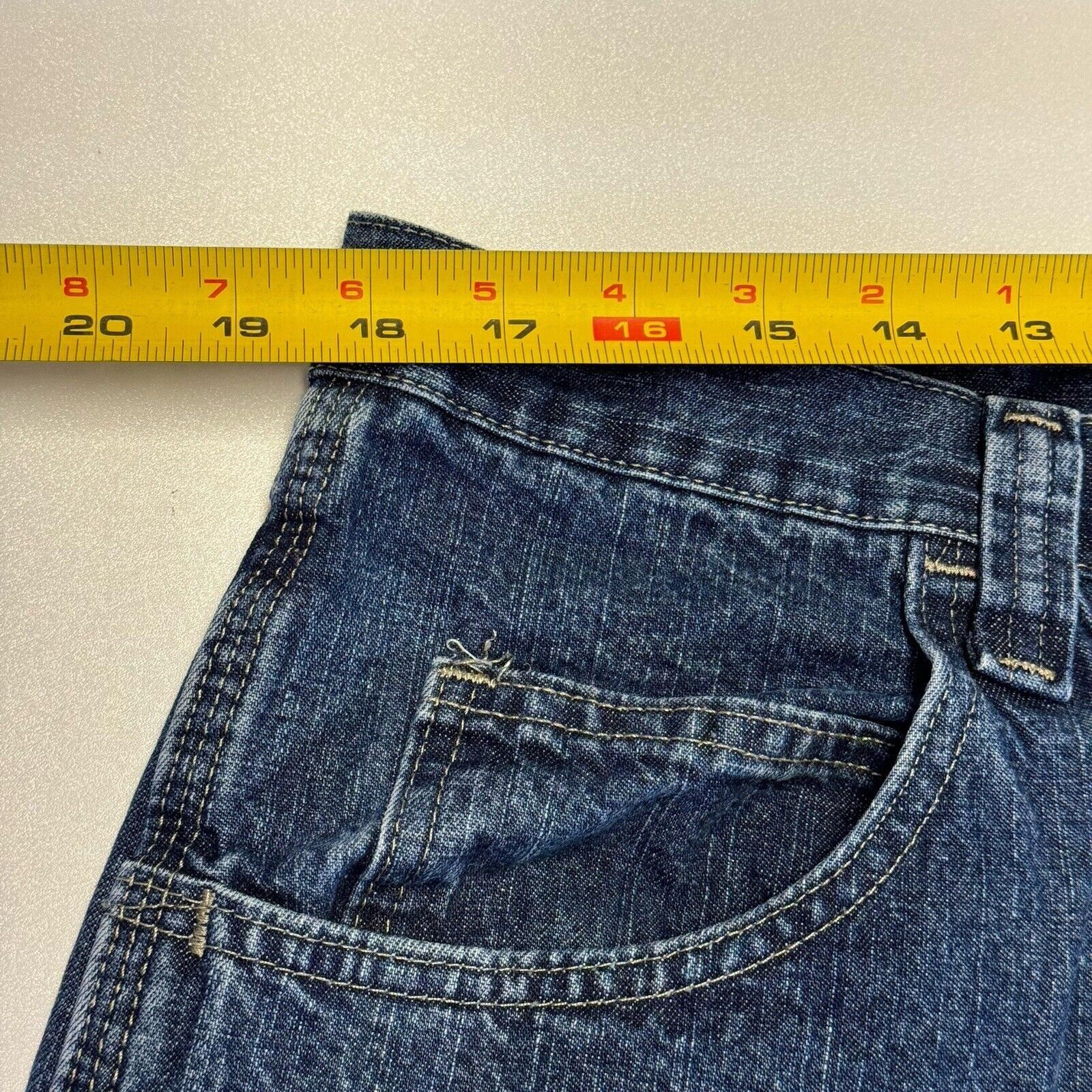 Wrangler Wrangler Denim Shorts Mens 38 Jorts Medium Wash Carpenter Y2 Size US 38 / EU 54 - 5 Thumbnail