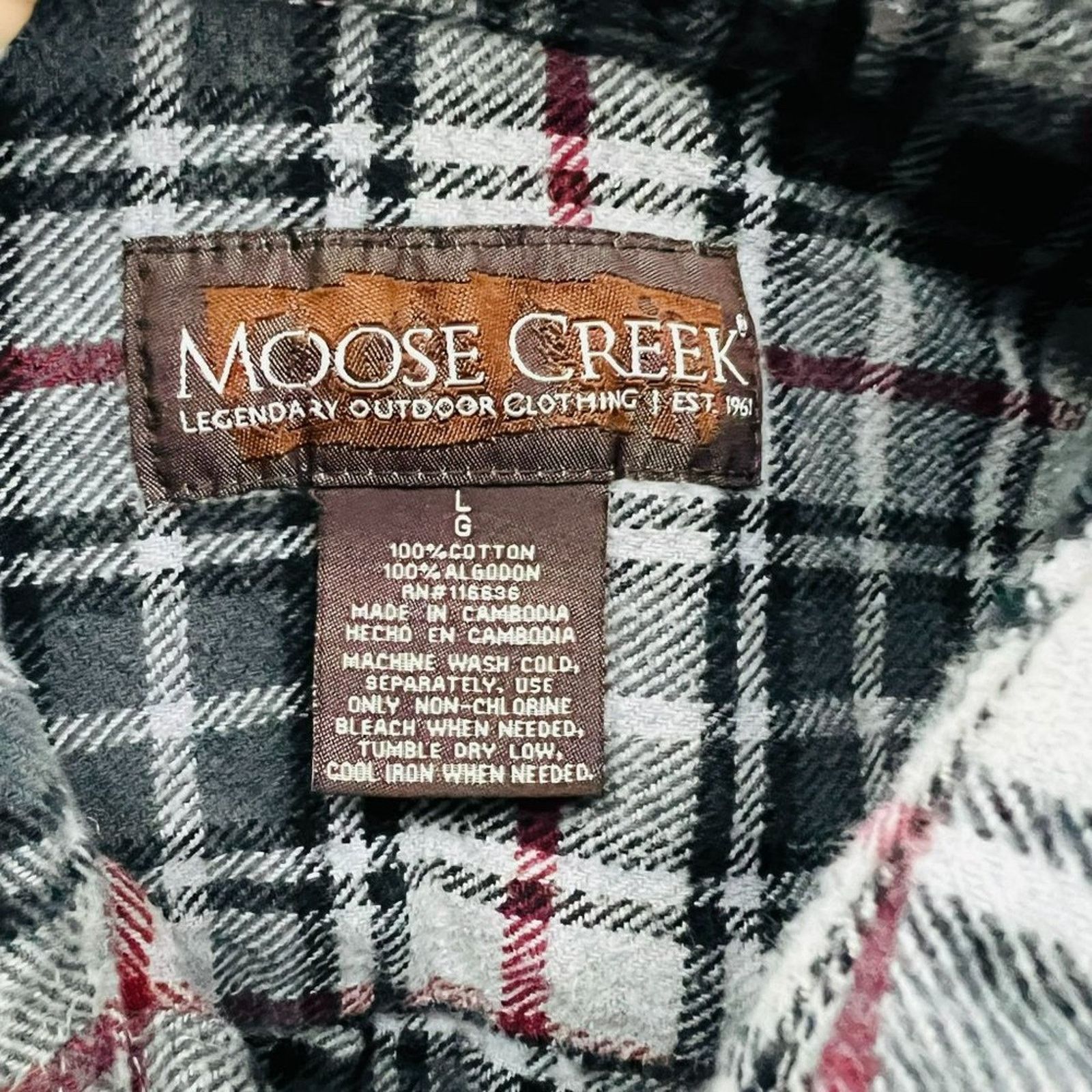 Moose Knuckles Vintage Moose Creek Flannel Shirt Grunge Mens Large Size US L / EU 52-54 / 3 - 7 Thumbnail