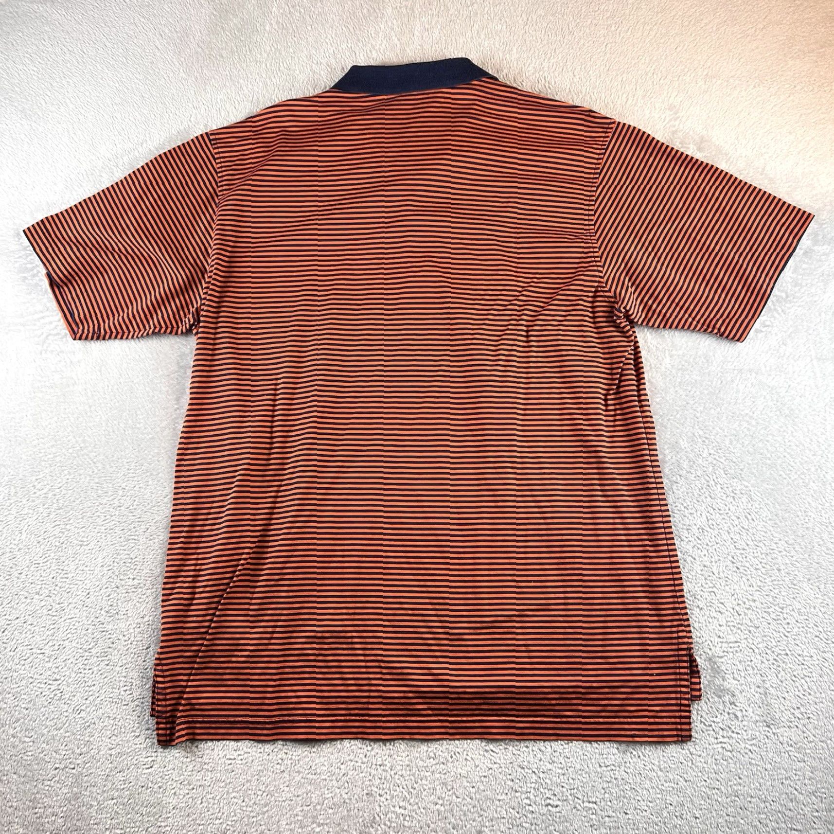 Peter Millar VINTAGE Peter Millar Polo Shirt Men’s XL Orange Blue Striped Casual Mens XL Blue Striped Polo Shirt Size US XL / EU 56 / 4 - 2 Thumbnail