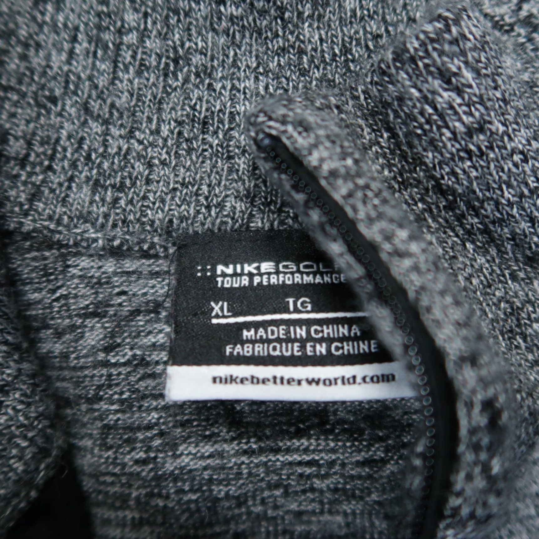 Nike Nike Sweater Mens Extra Large XL Gray Black Wool Golf Tour Performance Pullover Size US XL / EU 56 / 4 - 3 Thumbnail