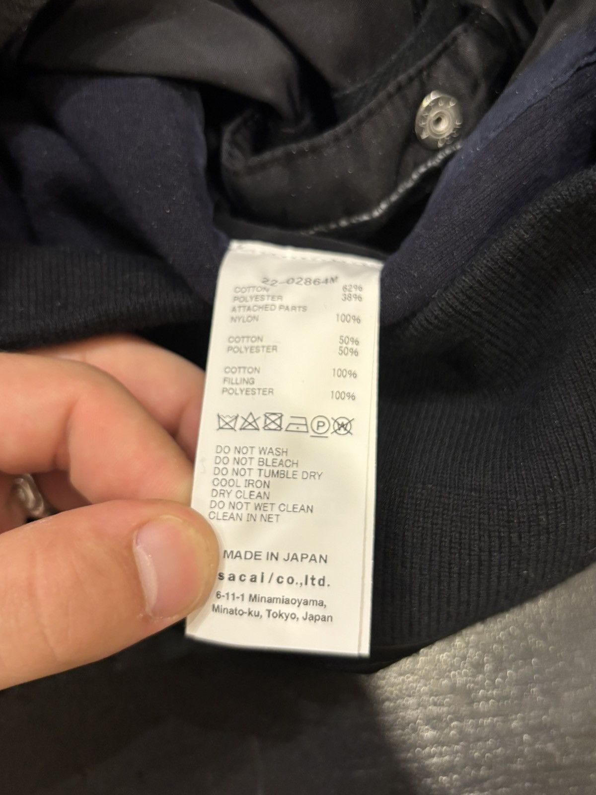 Sacai Sacai Nylon Twill C Sponge Sweat Pullover Size US M / EU 48-50 / 2 - 4 Thumbnail