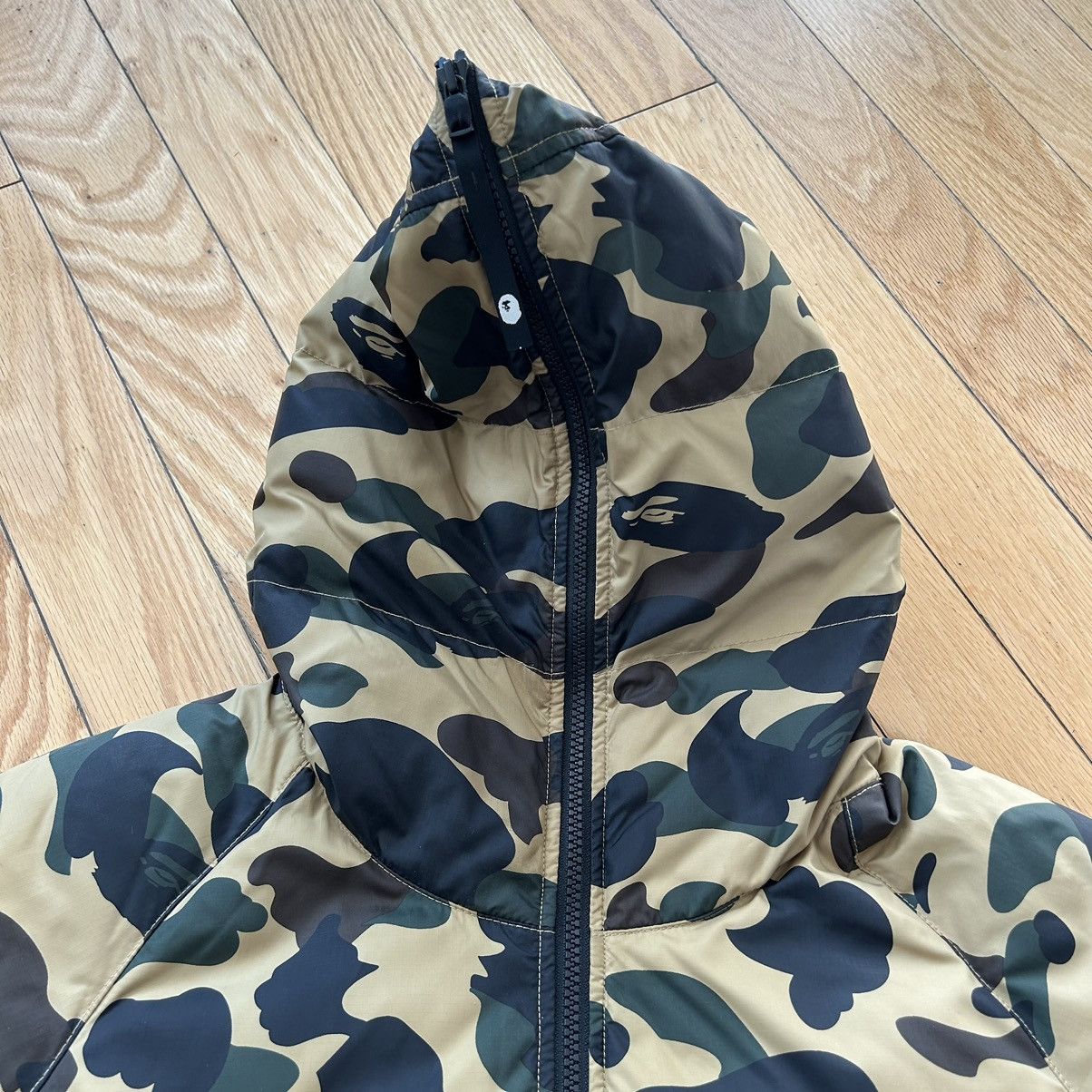Bape 1st Camo Down Hoodie Jacket Size US M / EU 48-50 / 2 - 3 Thumbnail
