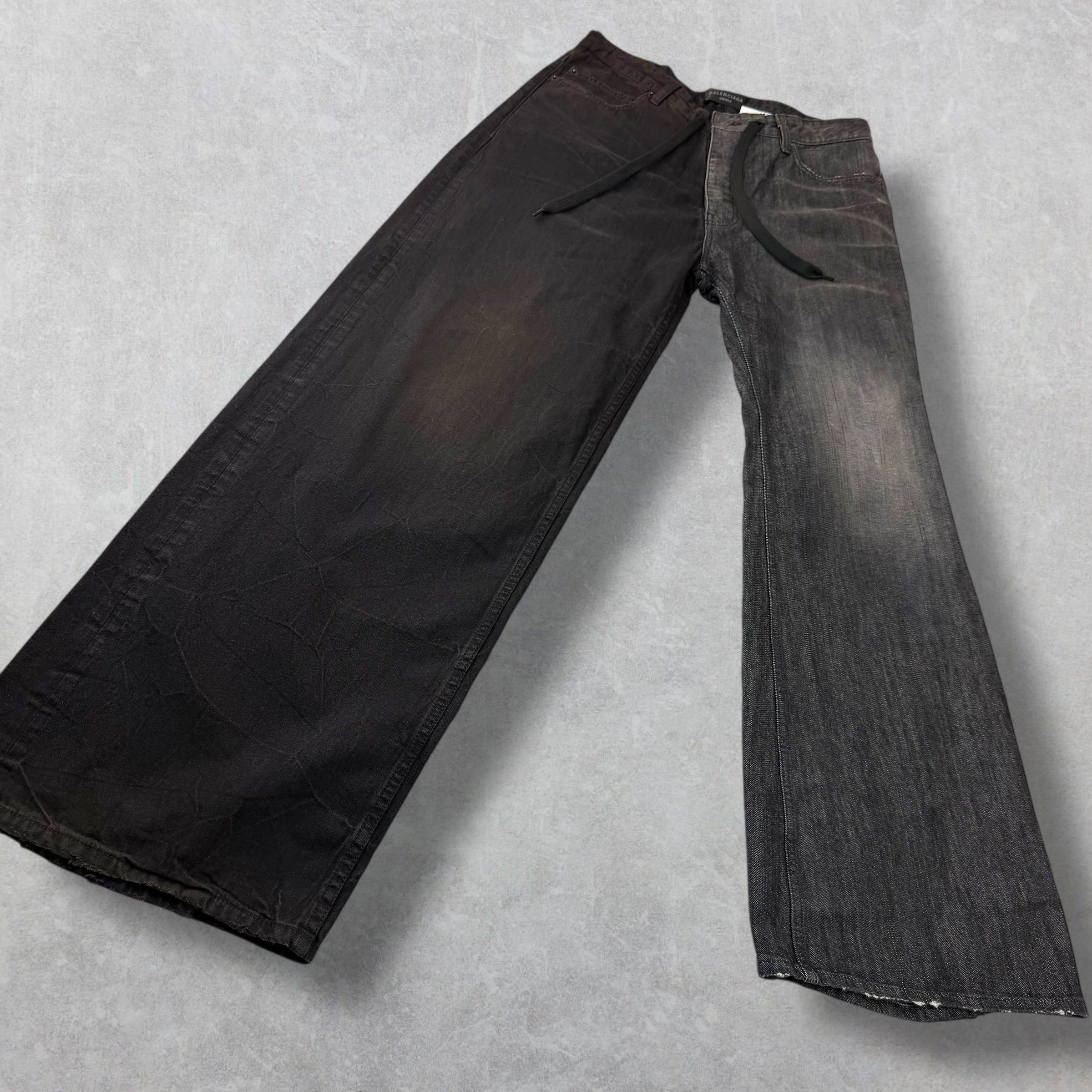 Balenciaga Balenciaga Fifty-Fifty Black Jeans M (34) Size US 34 / EU 50 - 4 Thumbnail