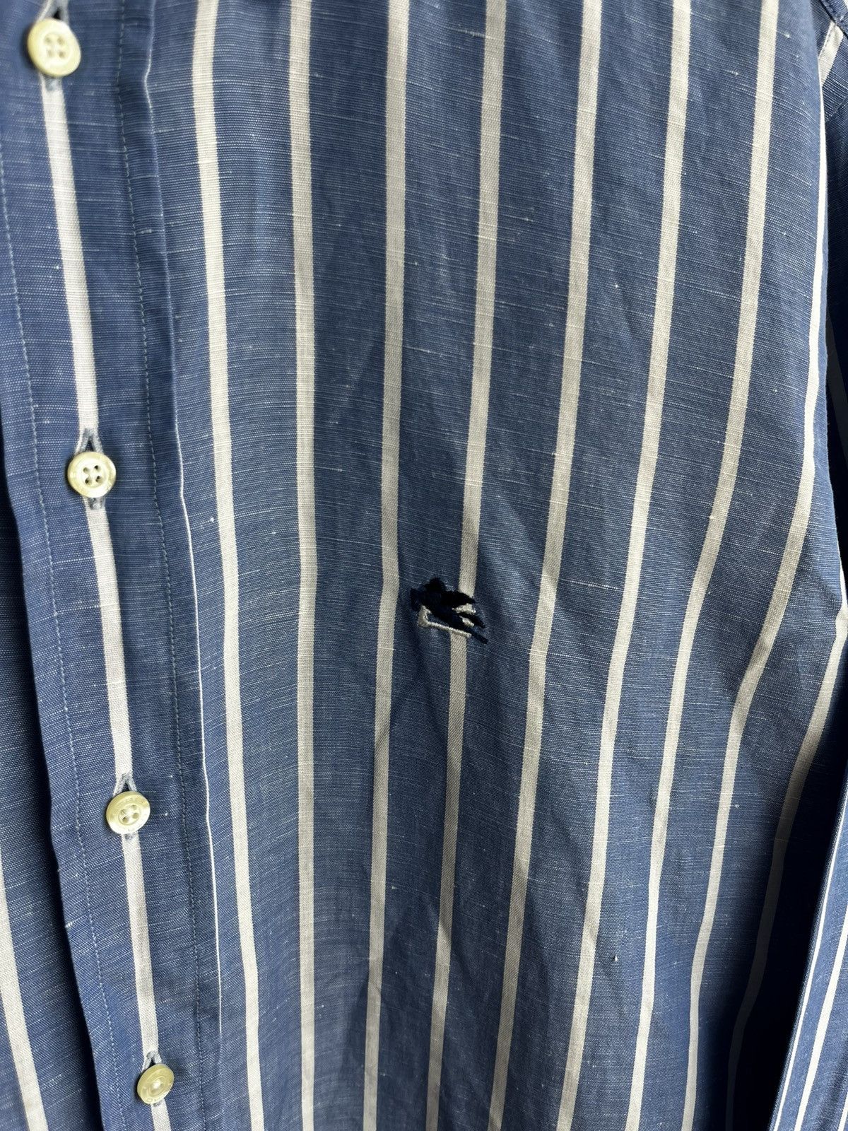 Etro Etro bitton shirt lino Size US M / EU 48-50 / 2 - 3 Thumbnail