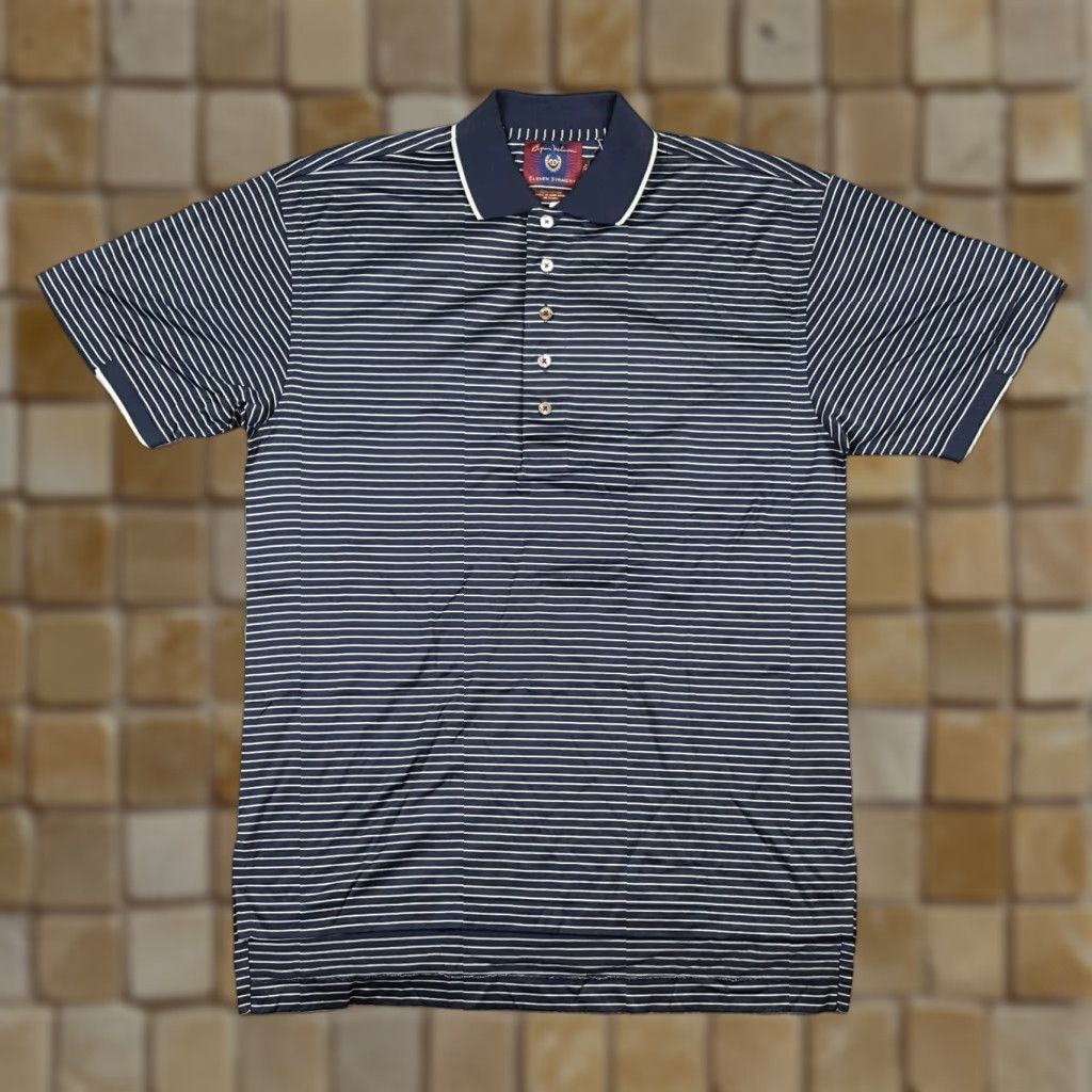 Vintage Vintage Bryon Wilson Polo Shirt Men Small Casual 90s Striped Cotton Relaxed Fit Size US S / EU 44-46 / 1 - 1 Thumbnail