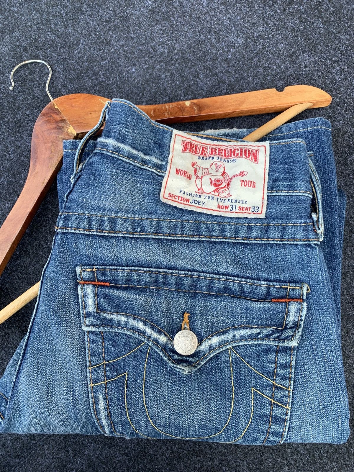 True Religion VINTAGE FLARE TRUE RELIGION.MADE IN USA 🇺🇸. (32) Size US 32 / EU 48 - 8 Thumbnail