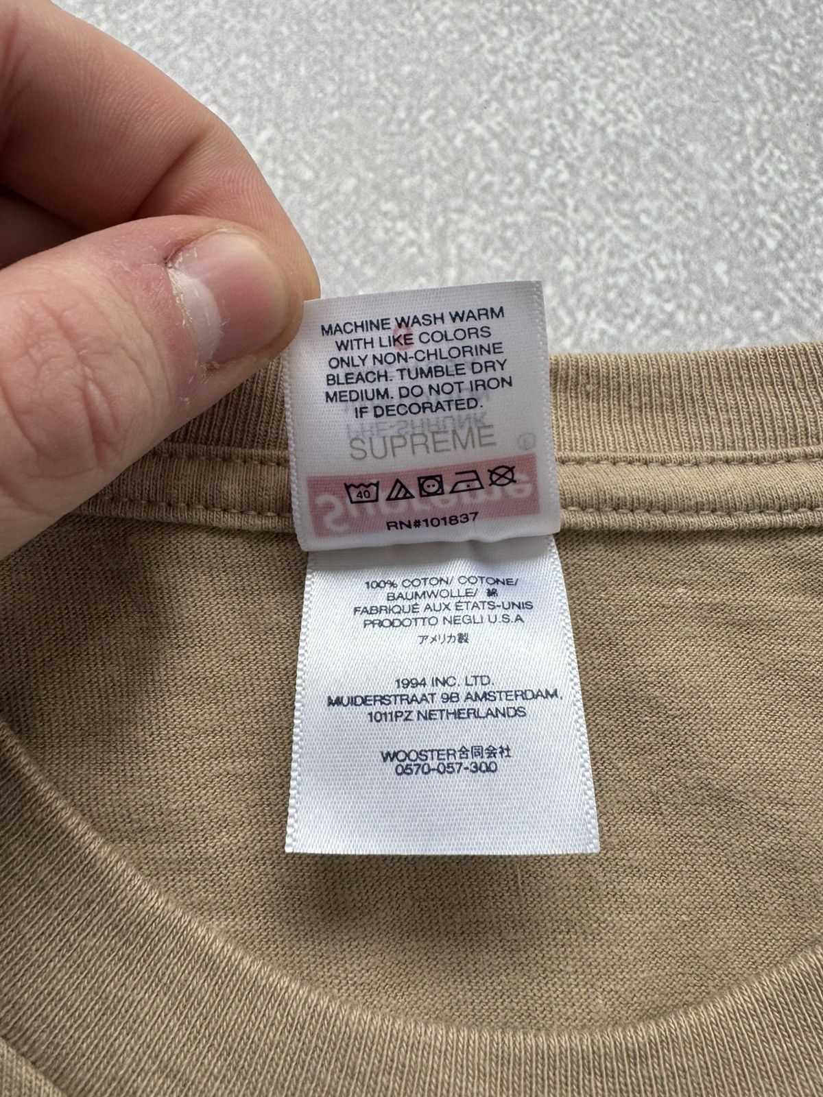 Supreme × Vintage Supreme Reaper Skull Dusty Begie Tee Shirt SS23 Size US S / EU 44-46 / 1 - 8 Thumbnail