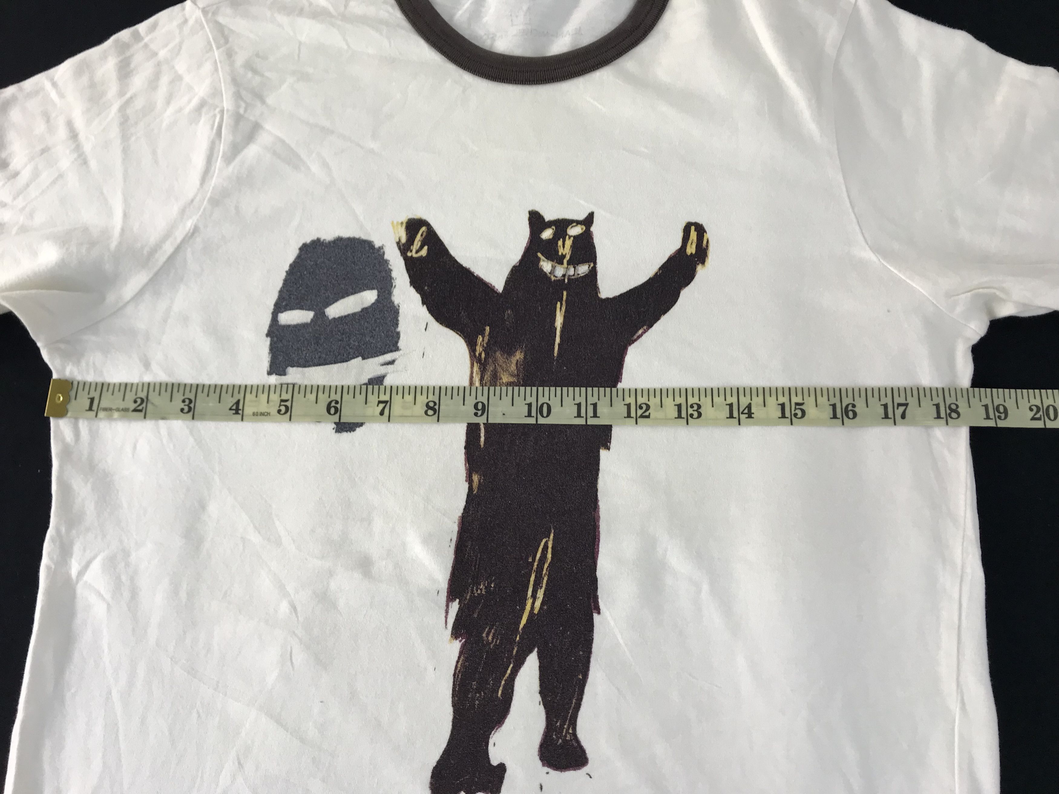 Jean-Michel Basquiat Jean Michel Basquiat Ringer Dancing Bear Printed Tee T-shirt Size US S / EU 44-46 / 1 - 9 Thumbnail