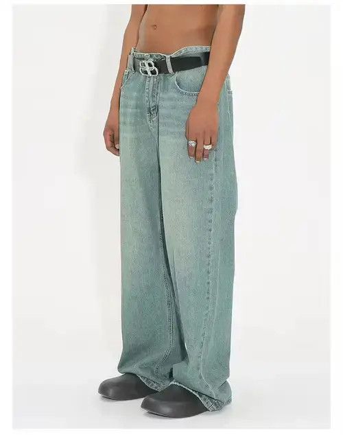 Designer × Japanese Brand × Vintage y2k hiphop distressed baggy jeans Size US 30 / EU 46 - 4 Thumbnail