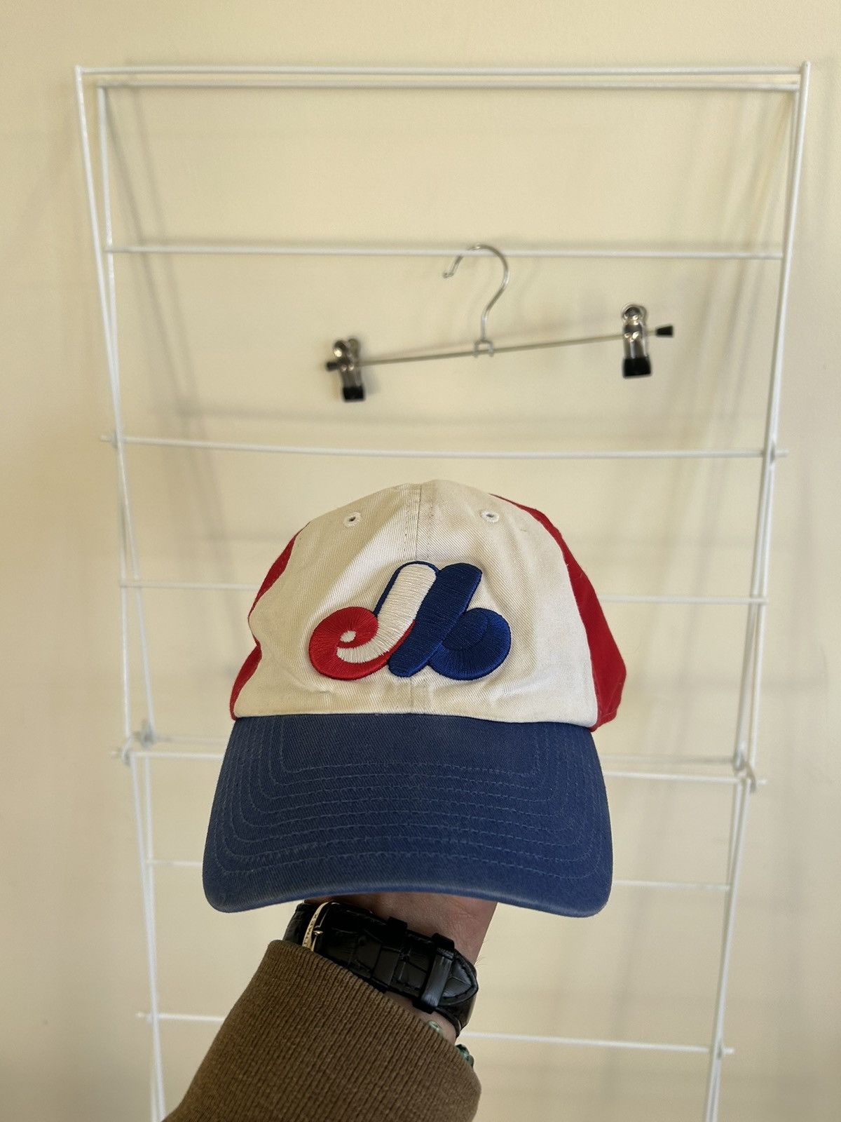 47 × 47 Brand Vintage Montreal Expos dad hat with buckle strap Size ONE SIZE - 1 Thumbnail