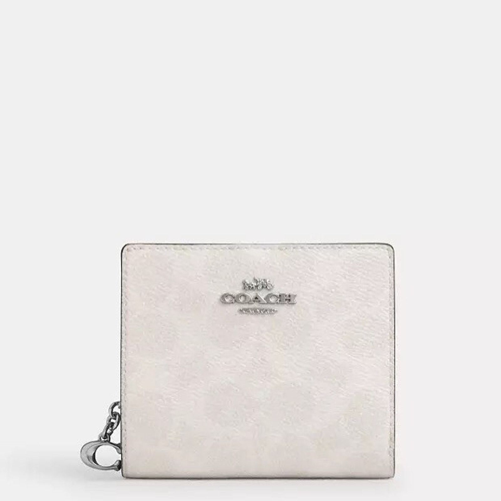 Coach NWT Coach CW789 Snap Wallet Canvas Sv/White/Chalk Size ONE SIZE - 1 Thumbnail