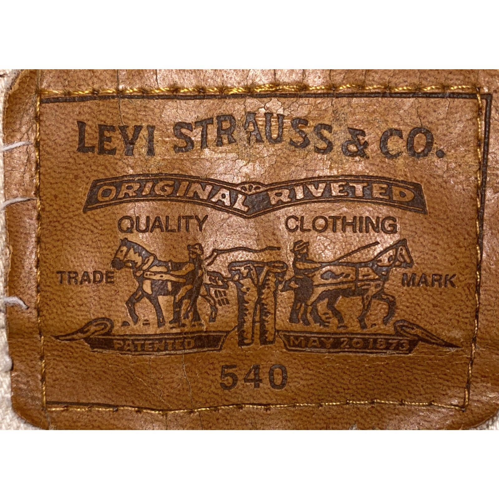 Levi's Vtg Levi’s 540 Jeans 42x27 Beige Relaxed USA Made Men’s Regular Denim Jeans Mens Vintage? No (adjust) Size US 42 / EU 58 - 5 Thumbnail