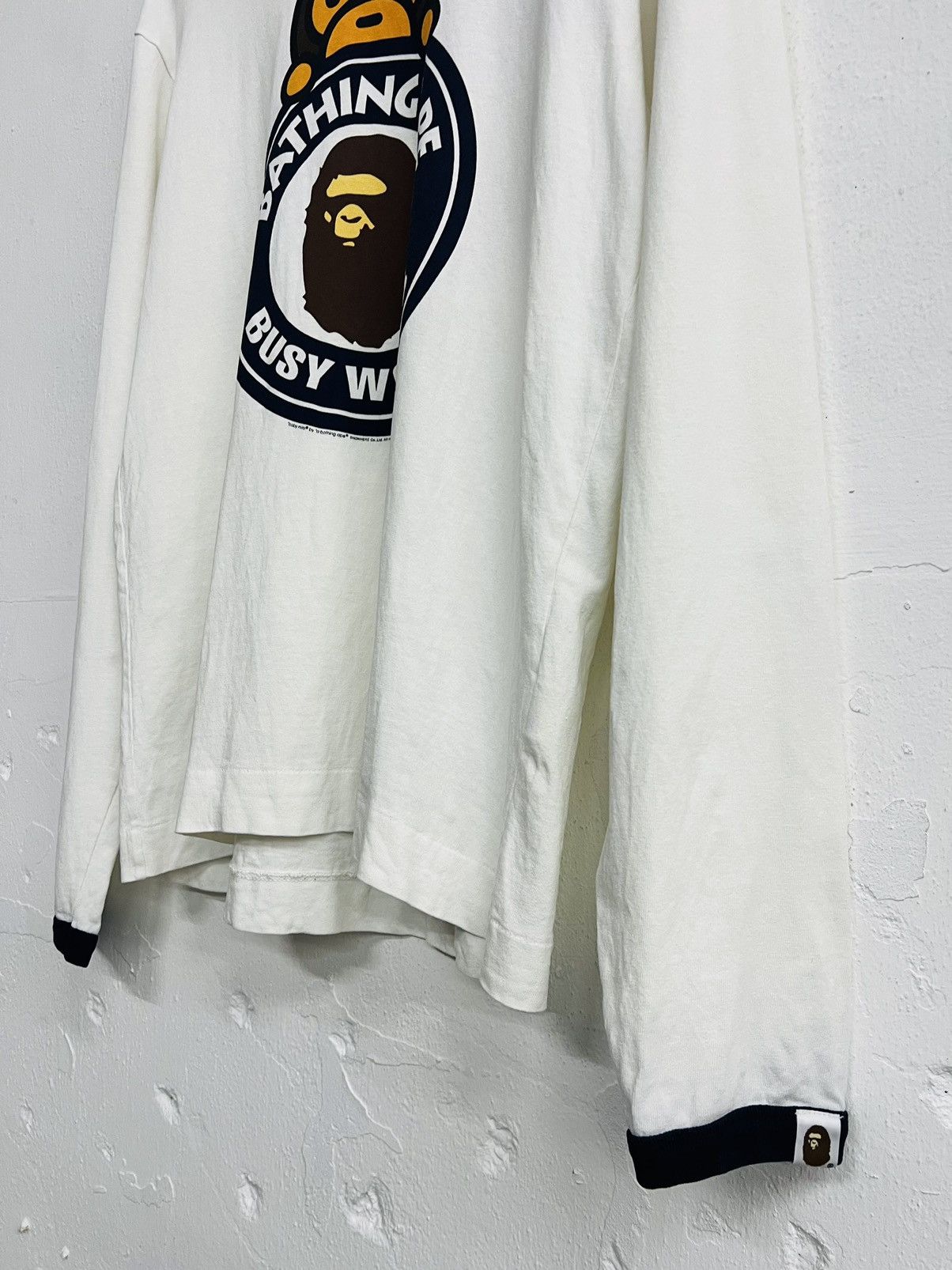 Bape Bape x Baby Milo College Logo Longsleeve Tee Size US M / EU 48-50 / 2 - 4 Thumbnail