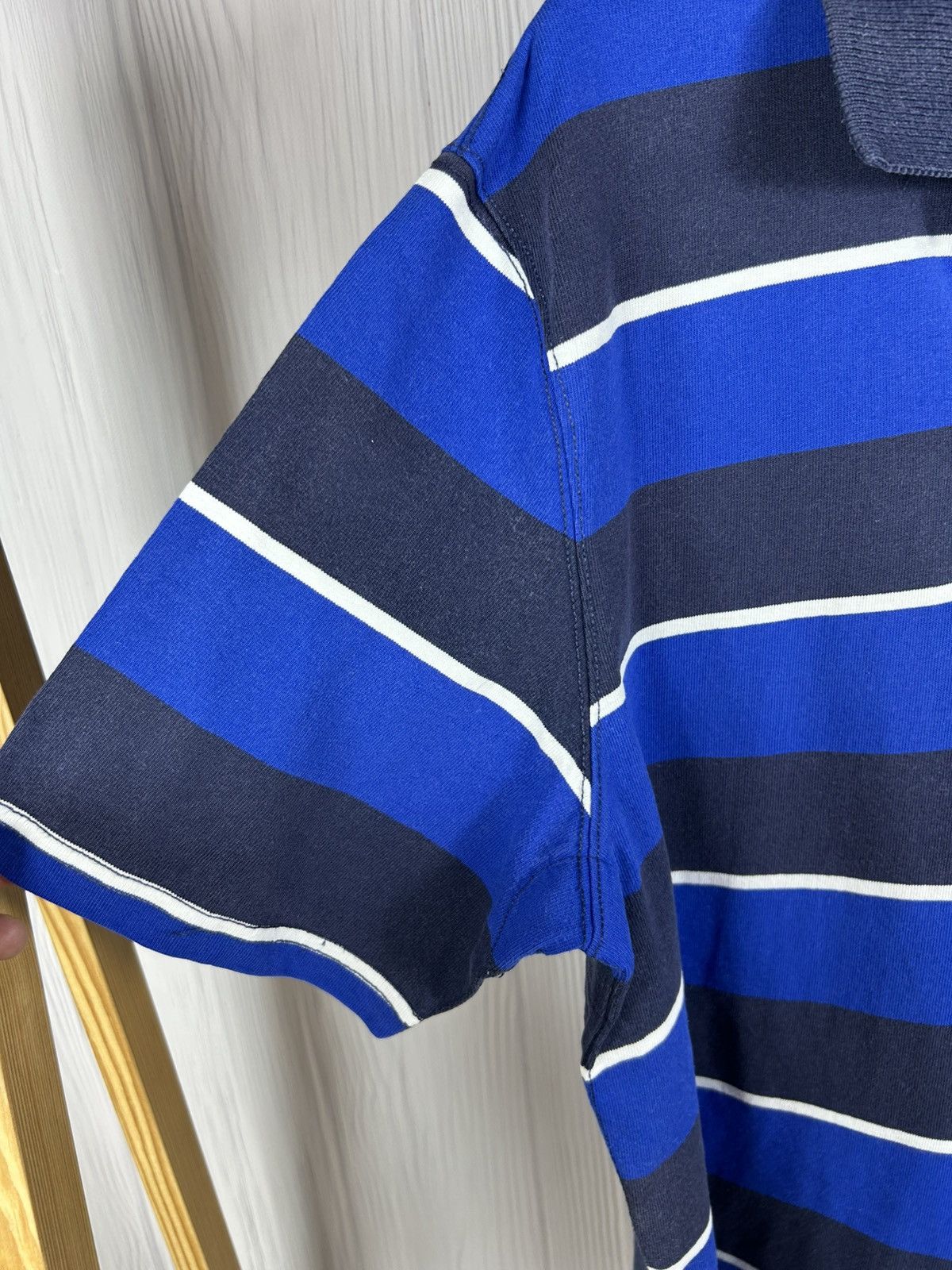 Polo Ralph Lauren Vintage Polo Ralph Lauren Stripped Polo Heavy Cotton Size L Size US L / EU 52-54 / 3 - 6 Thumbnail