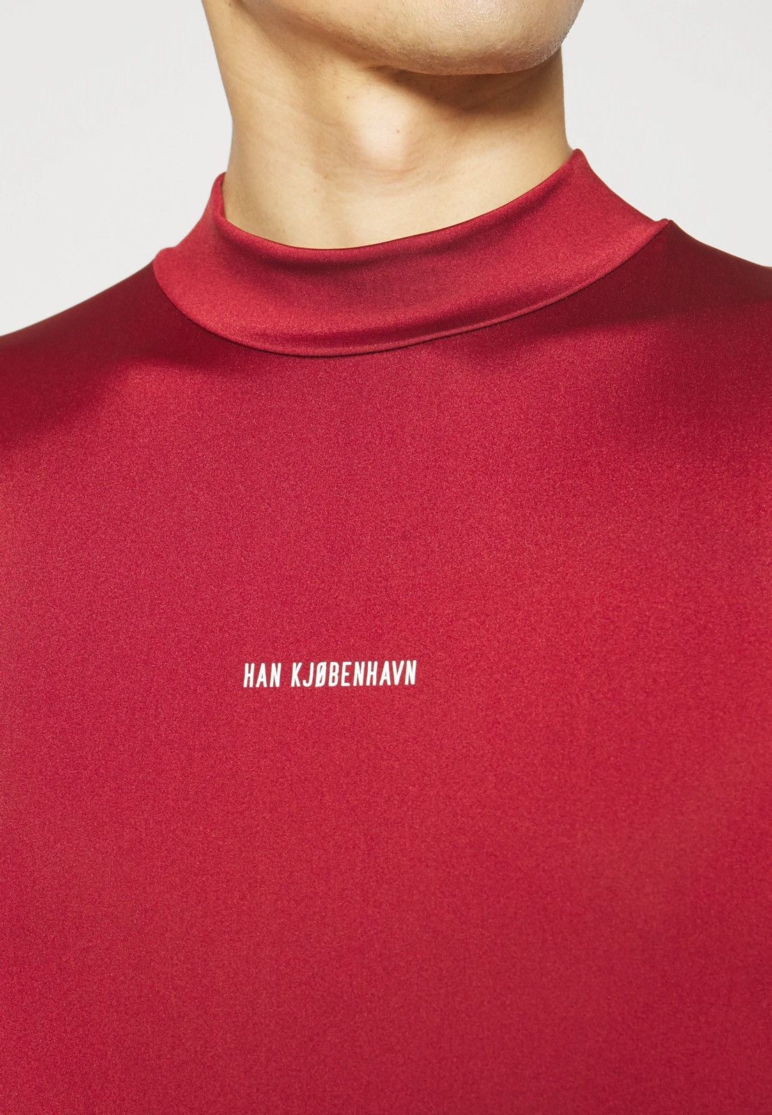 Han Kjobenhavn !DS! SS23 Han Kjobenhavn Logo Stretch Jersey Red Turtleneck Size US S / EU 44-46 / 1 - 8 Thumbnail