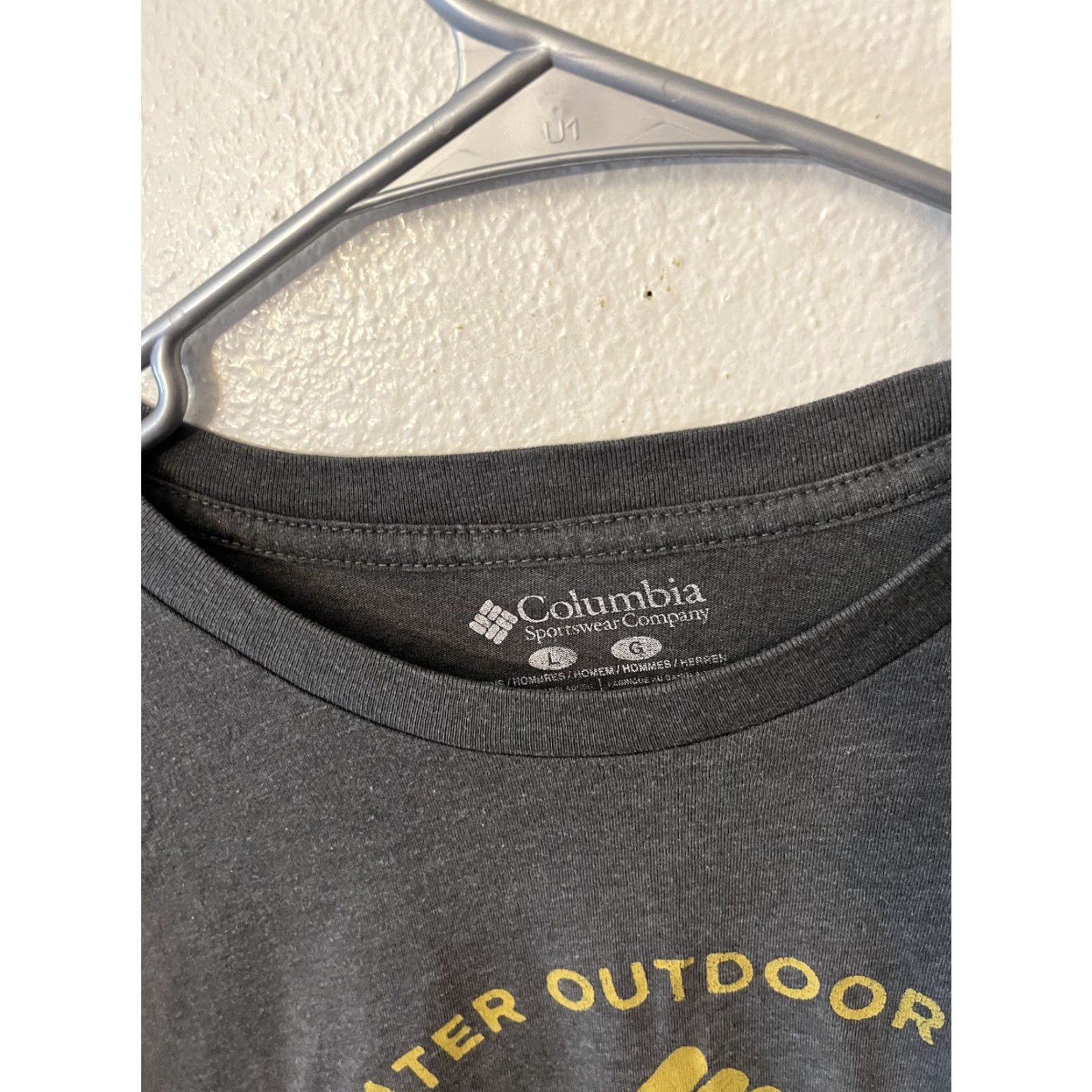 Logo 7 Columbia Logo Tee T Shirt Men's Large Gray Graphic Crew Neck Short Sleeve All Seasons Fisherman Columbia PFG Boats Fish Theme Size US L / EU 52-54 / 3 - 2 Thumbnail