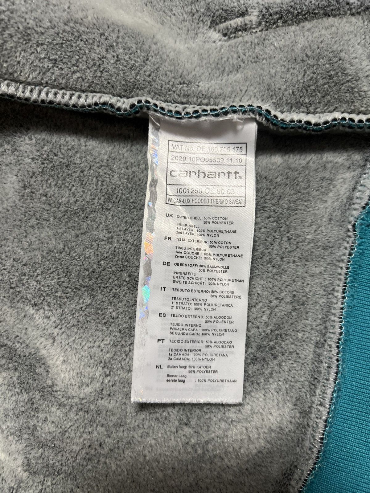 Carhartt CARHARTT Car-Lux Hooded Thermo Sweat Size US XS / EU 42 / 0 - 17 Thumbnail