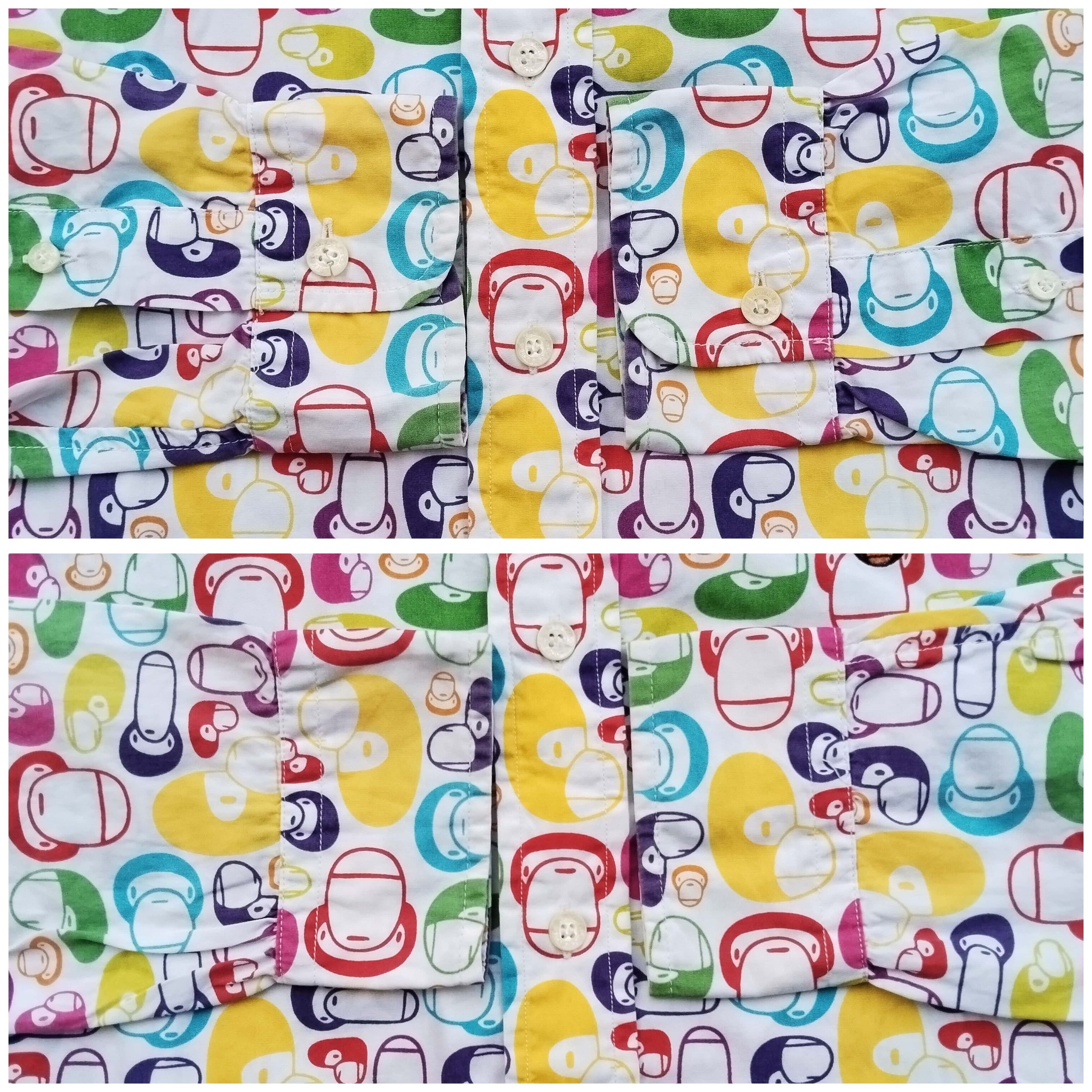 Bape 2006 Bape Baby Milo Full Print Multi Color Button Up Size US M / EU 48-50 / 2 - 9 Thumbnail