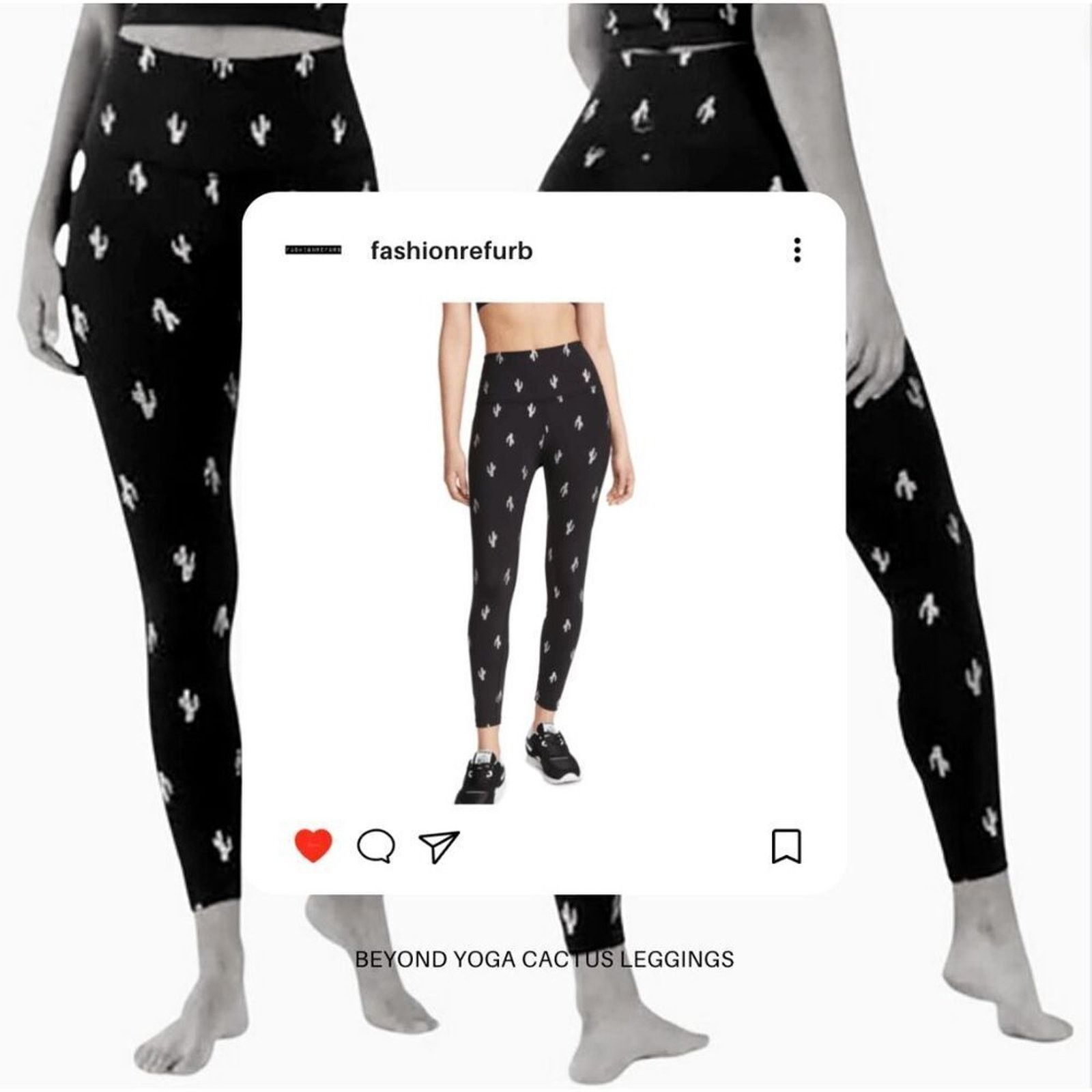 Beyond Yoga Beyond Yoga Reflective Cactus Leggings | Sz S Size 27" / US 4 / IT 40 - 2 Thumbnail
