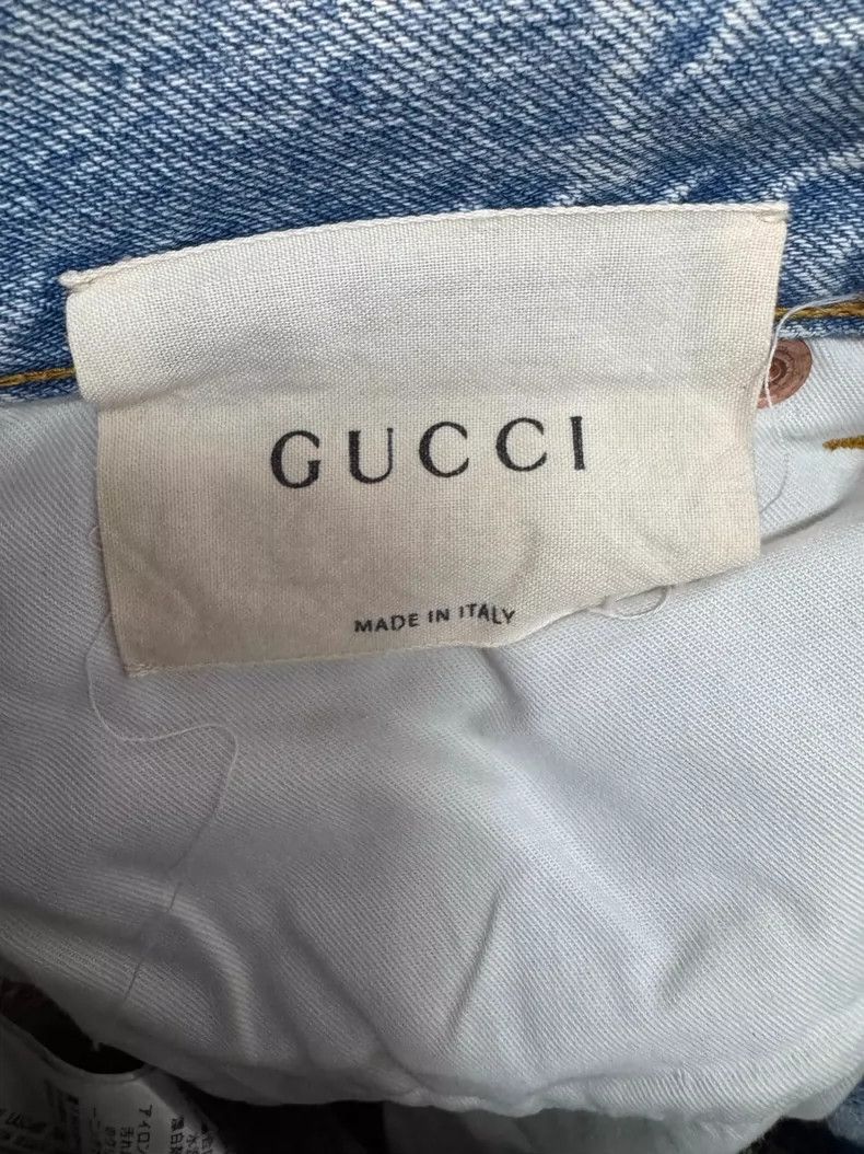 Gucci Gucci Letter-printed straight jeans Size US 31 - 3 Thumbnail