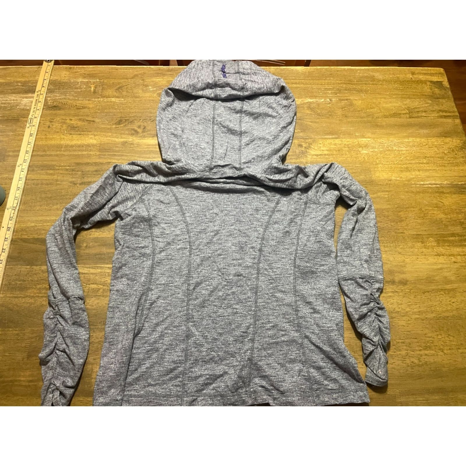 Vintage Ski-Doo Hoodie Womens XL Gray Pullover Drawstring Ruched Sleeve Regular Fit Activewear Sweatshirt Size XL / US 12-14 / IT 48-50 - 2 Thumbnail