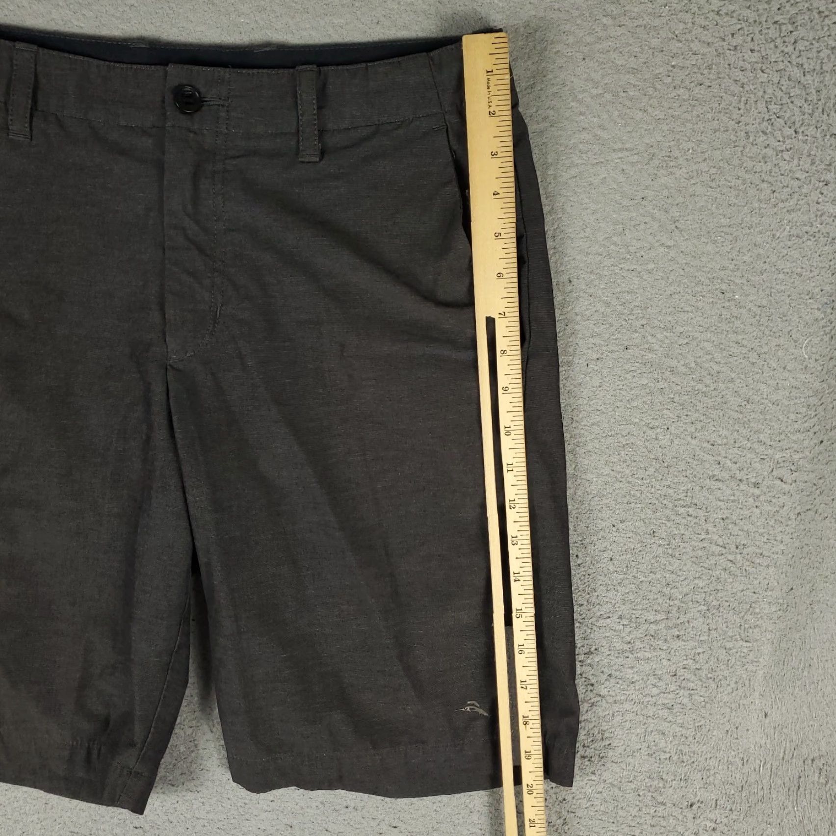 Tommy Bahama Tommy Bahama Shorts Mens 32 Gray Polyester Flat Front Chino Casual Size US 32 / EU 48 - 6 Thumbnail