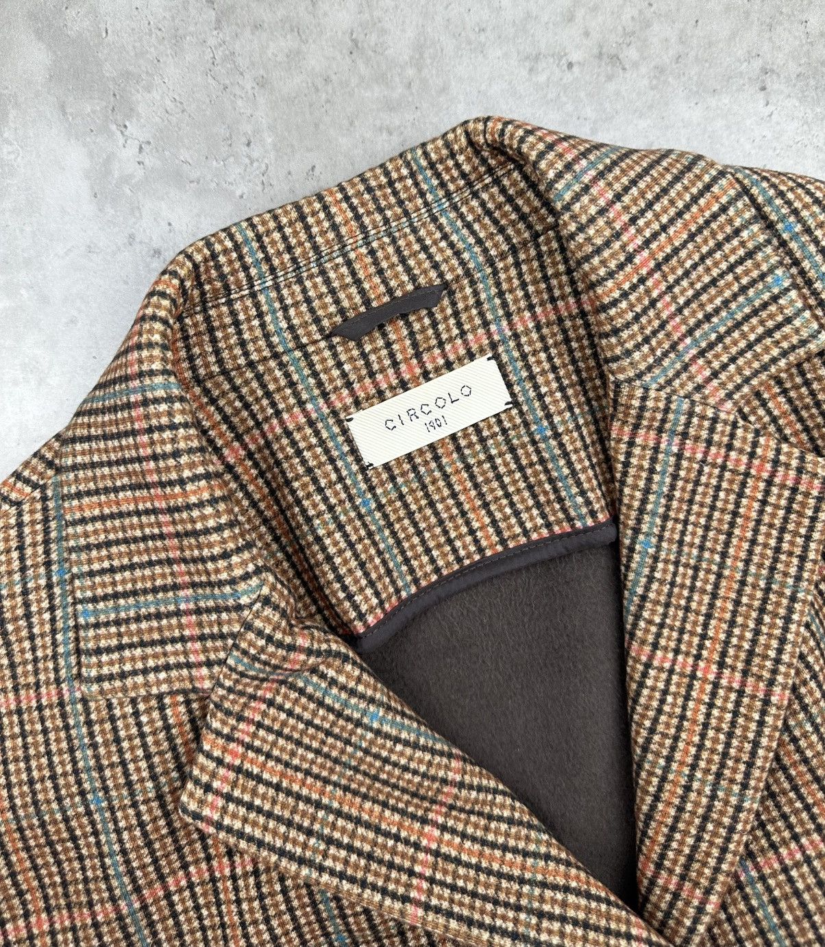 Circolo 1901 Circolo 1901 Women's Cropped Plaid Blazer Jacket UK 16 Size US L / EU 52-54 / 3 - 5 Thumbnail