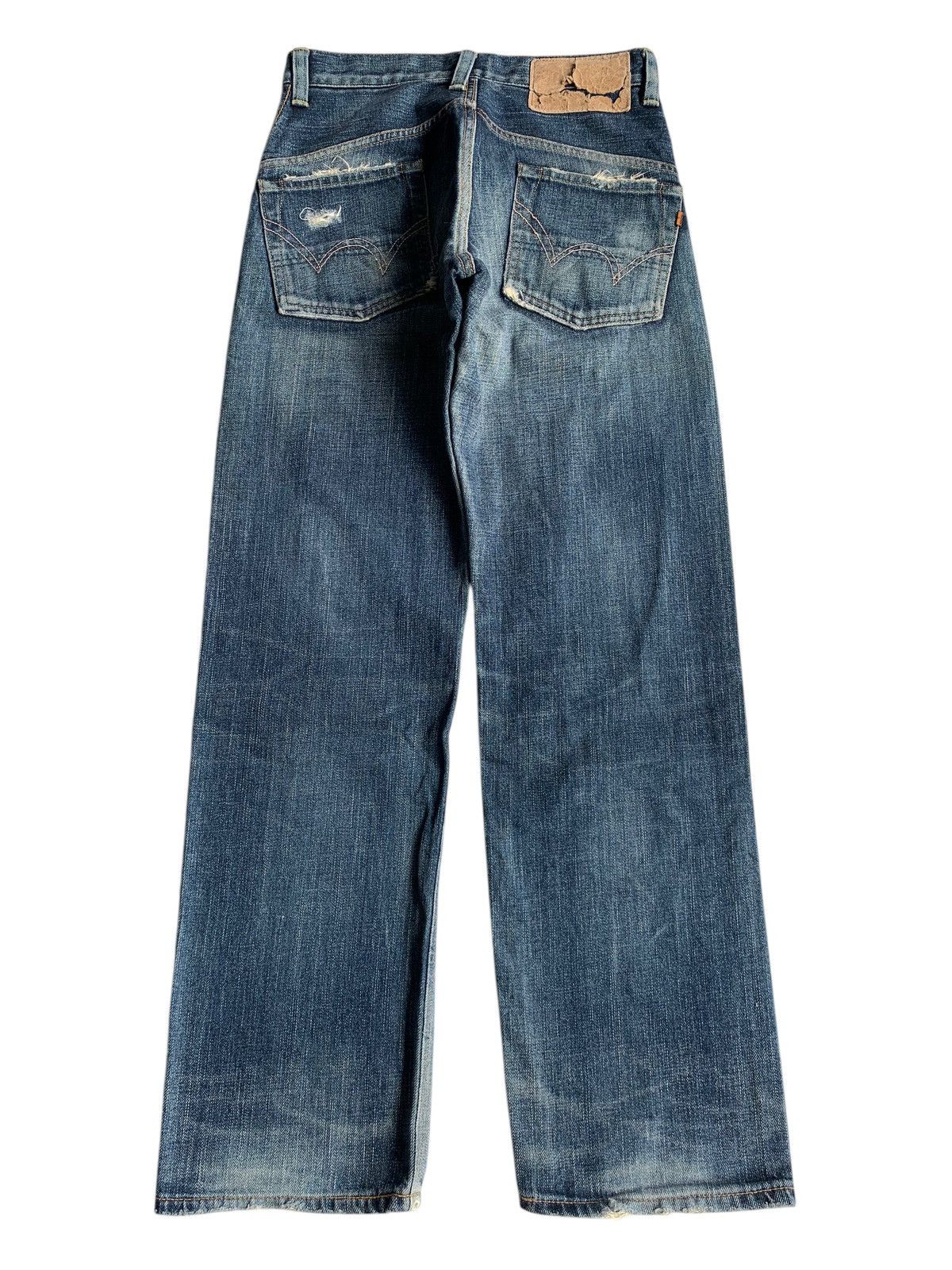 Edwin × Kapital × Vintage EDWIN SELVEDGE REDLINE JAPANESE DISTRESSED DENIM Size US 29 - 3 Thumbnail