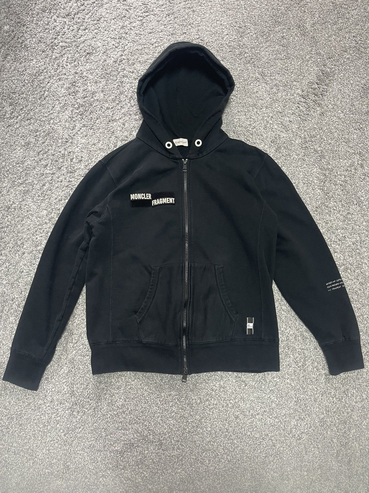 Fragment Design × Moncler MONCLER FRAGMENT ZIP HOODIE WORLD TOUR 2019 SIZE M-L Size US L / EU 52-54 / 3 - 2 Thumbnail