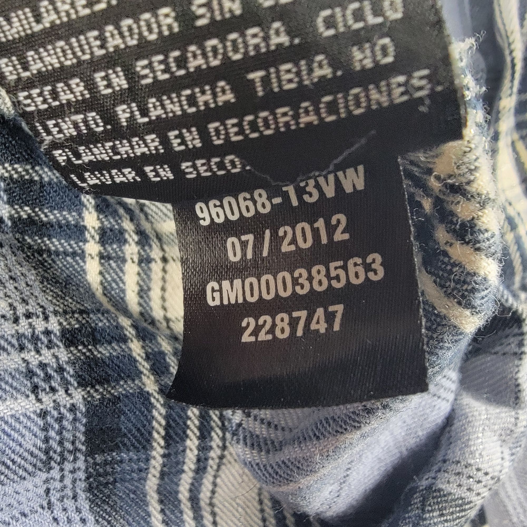 Harley Davidson Harley Davidson Womens 1W Blue Plaid Button Up Shirt Motorcy Size ONE SIZE - 7 Thumbnail