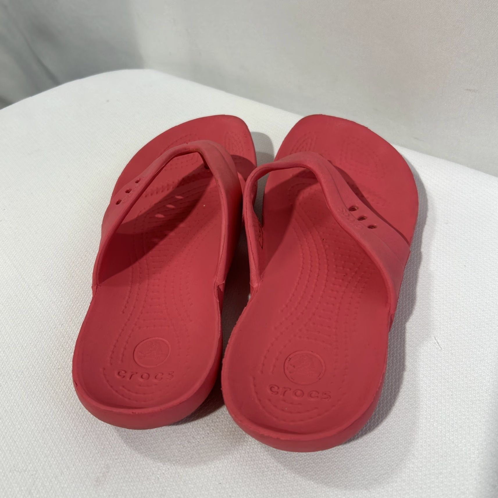 Crocs Crocs Kadee II Flip Flop Sandal Women Size 7 Pink Size US 7 / IT 37 - 3 Thumbnail