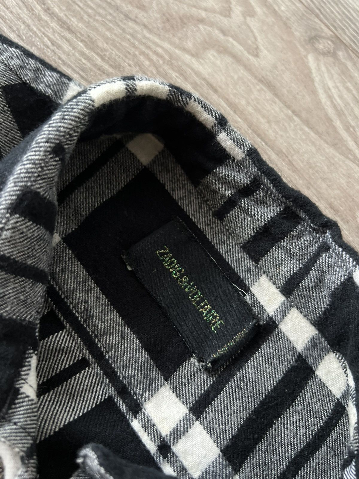 Zadig & Voltaire Zadig & Voltaire Tessy Patch Big Logo ‘Scull’ Flanel Shirt Size US XS / EU 42 / 0 - 15 Thumbnail