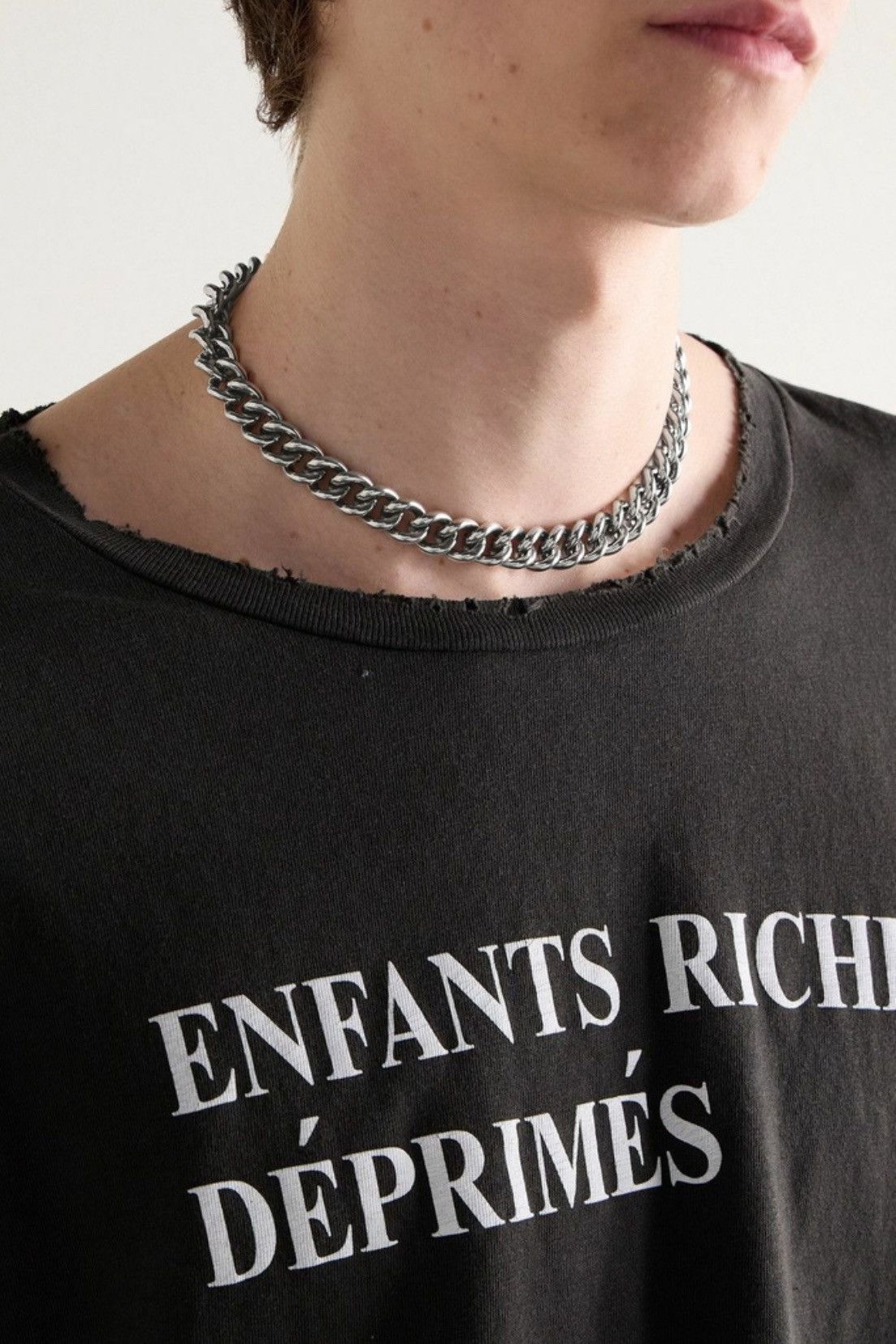 Enfants Riches Deprimes ROSE DETAILED STERLING SILVER CHOKER KEY CHAIN Size ONE SIZE - 2 Thumbnail