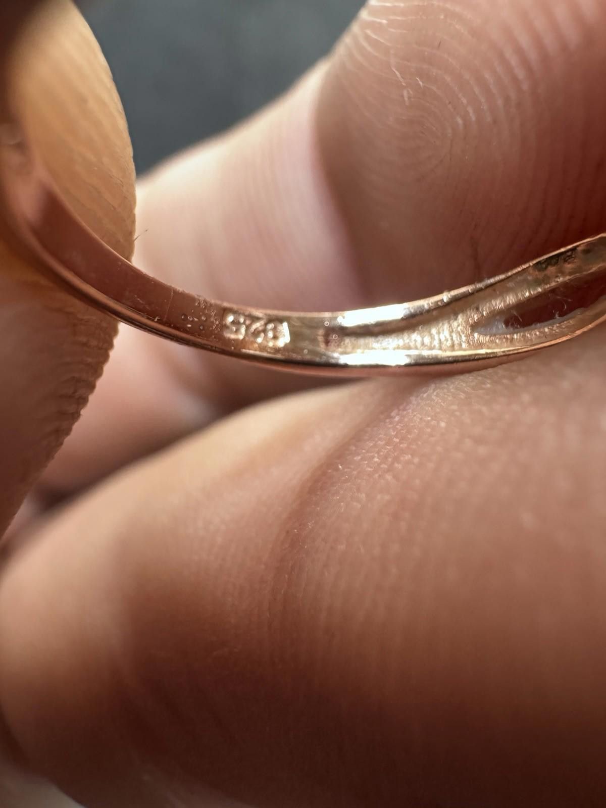 The Unbranded Brand 925 Rose Gold Wash CZ Ring Size 5 Jewelry 2.2g Size ONE SIZE - 6 Thumbnail