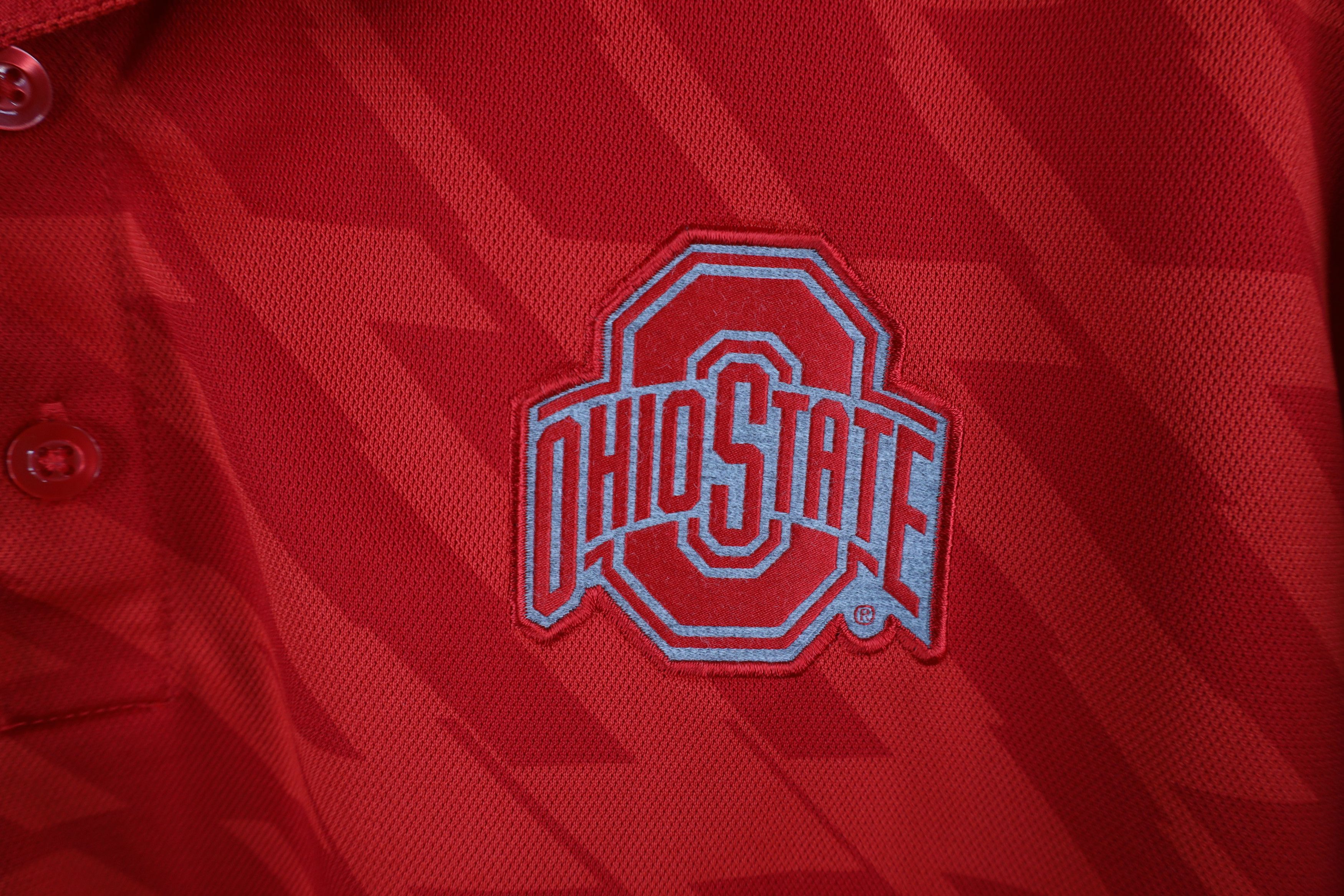 Nike × Vintage Nike Ohio State University Football Geometric Polo Shirt Red Size US XL / EU 56 / 4 - 4 Thumbnail
