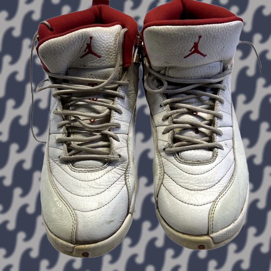 Nike Nike Air Jordan 12 Retro FIBA 2019 White Red Gold Men’s 11 Sneaker 130690-107 Size US 11 / EU 44 - 1 Thumbnail