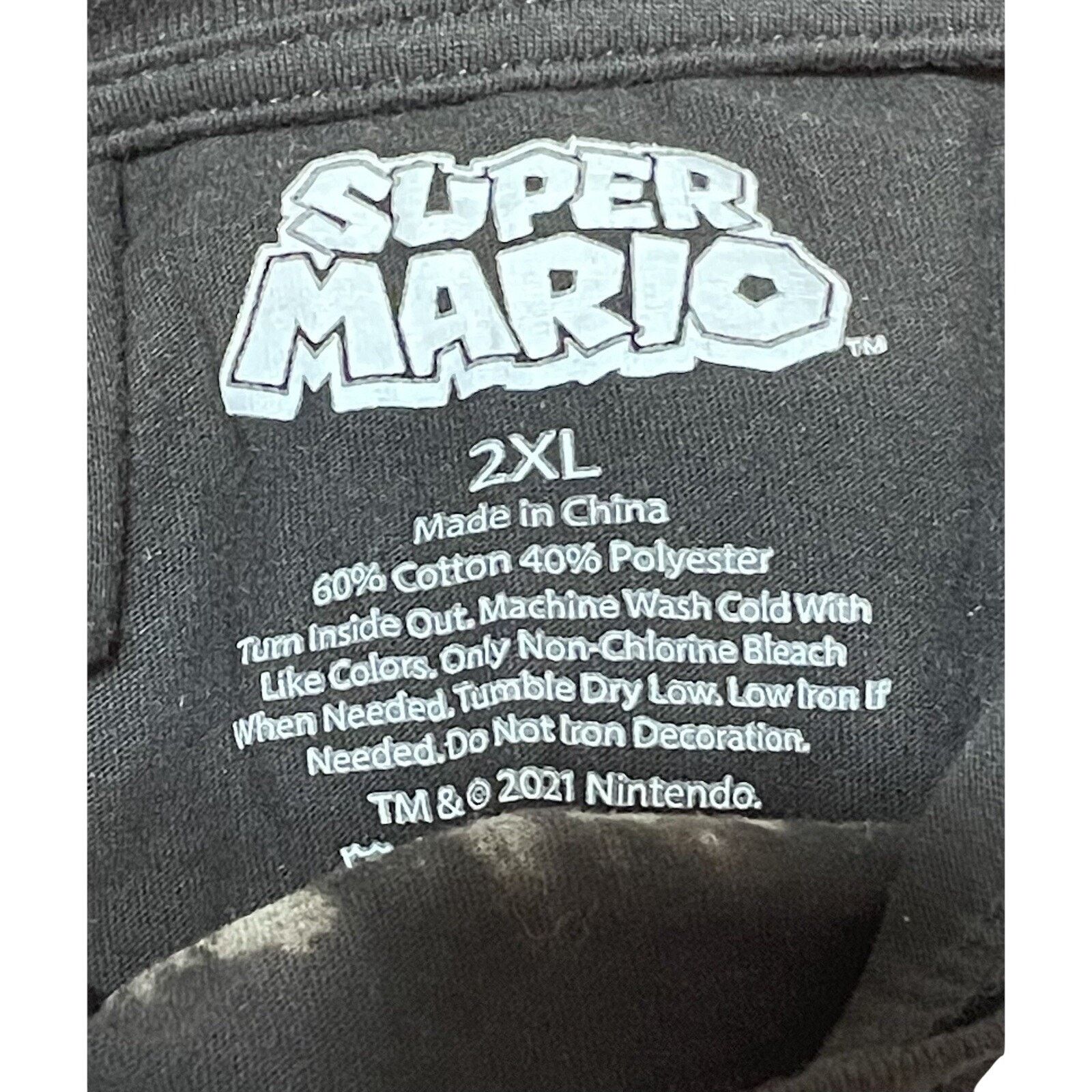 The Unbranded Brand Super Mario Mushroom Kingdom Graphic T-Shirt 2XL Nintendo Size US XXL / EU 58 / 5 - 3 Thumbnail