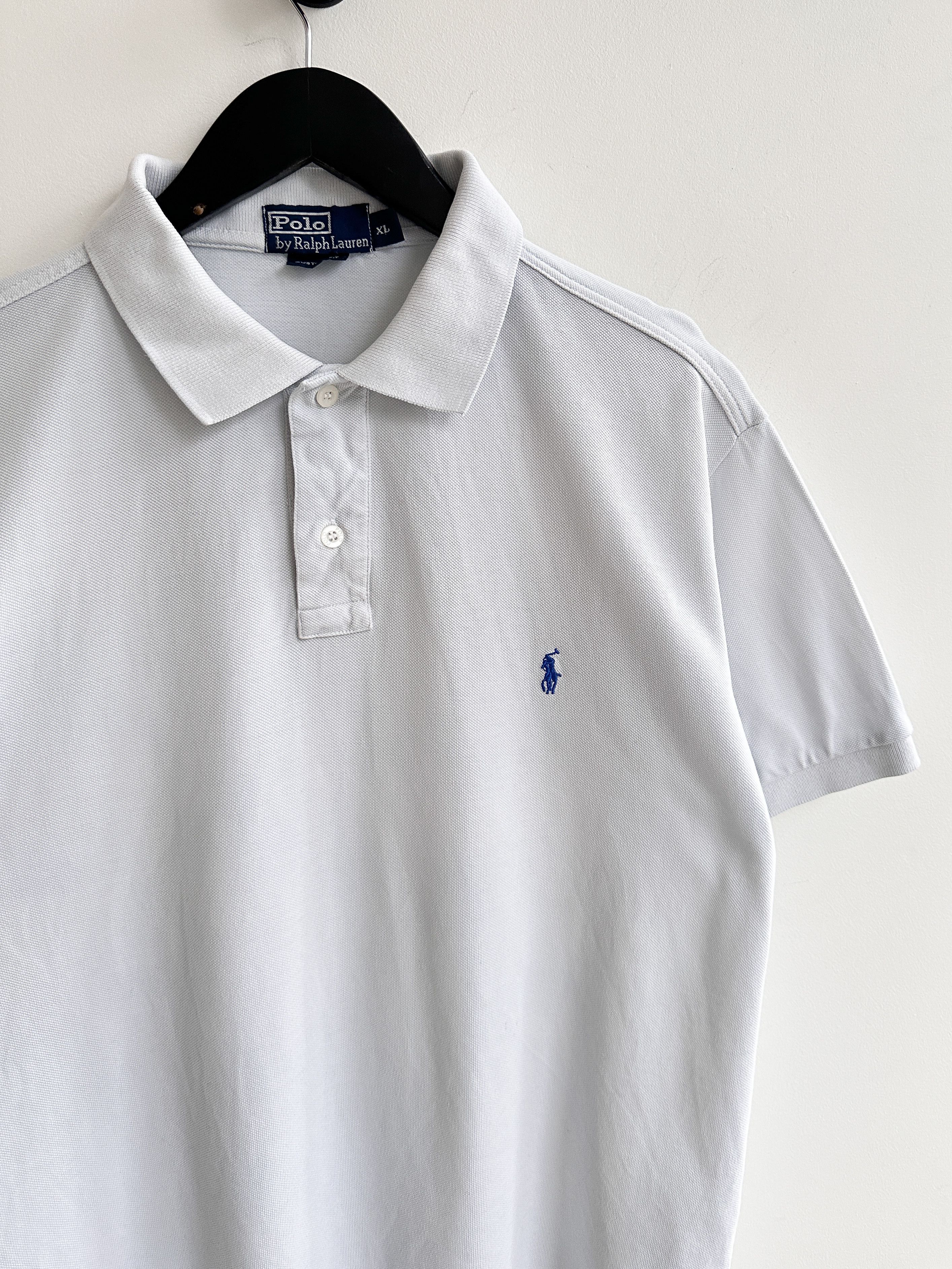Polo Ralph Lauren × Vintage Ralph Lauren White Polo Shirt Size L / US 10 / IT 46 - 3 Thumbnail