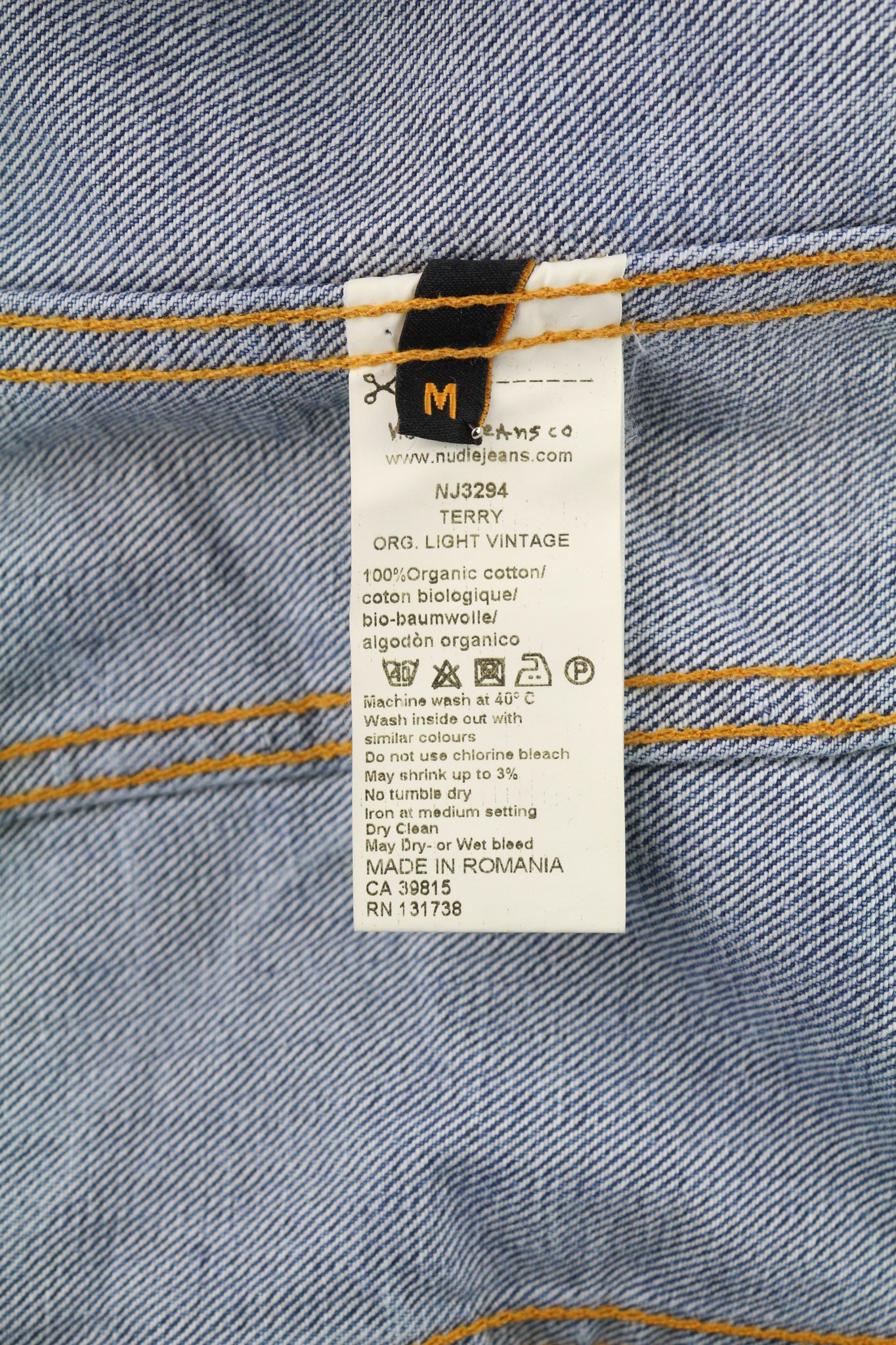 Nudie Jeans TERRY M Washed Light Vintage Jacket 81051 Size US M / EU 48-50 / 2 - 7 Thumbnail