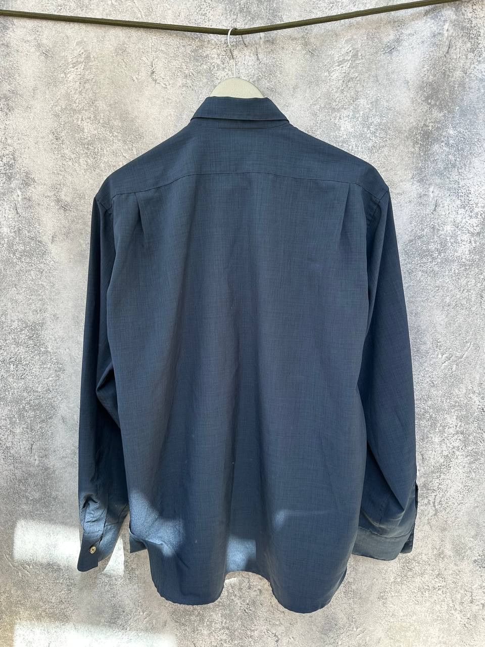 Reiss Reiss Vintage Button Up Shirt Navy Long Sleeve Shirt Size US L / EU 52-54 / 3 - 3 Thumbnail