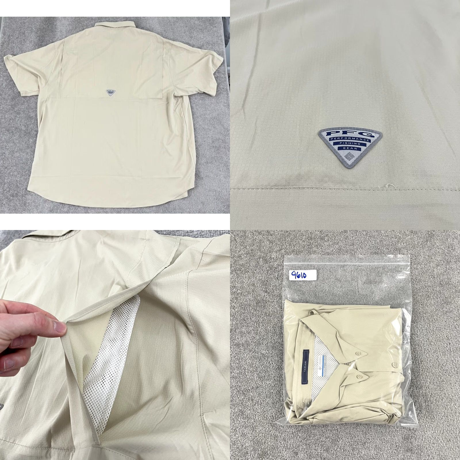 Vintage COLUMBIA Shirt Mens 4XT Tall Brown TAMIAMI PFG Button Down Vented Fishing Gear Size US XXL / EU 58 / 5 - 8 Thumbnail