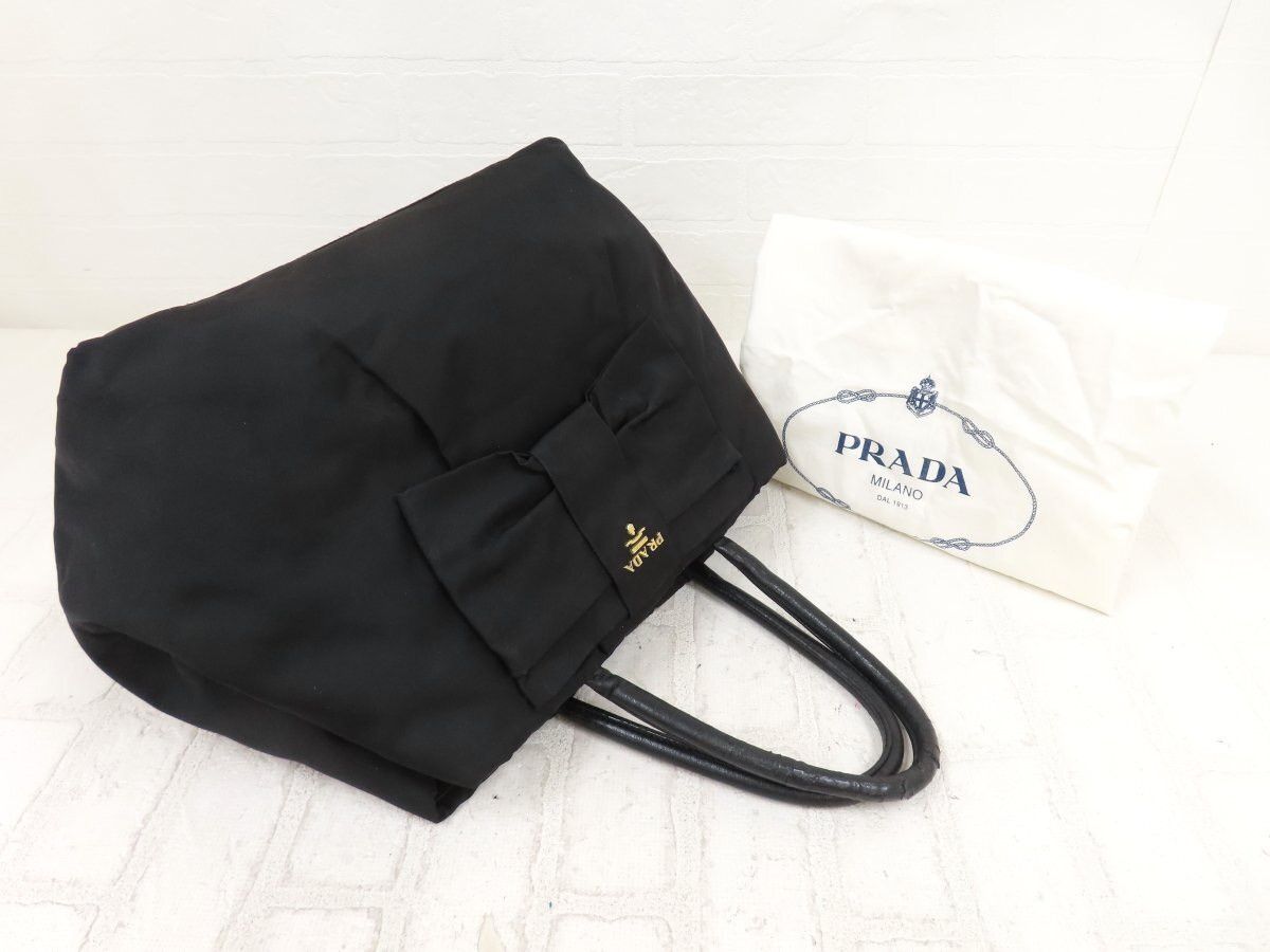 Prada Prada Fiocco Tessuto Bow Tote Size ONE SIZE - 2 Thumbnail