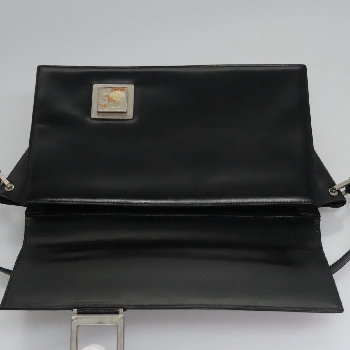 Versace Versace Leather Medusa Shoulder Bag Black Size ONE SIZE - 7 Thumbnail