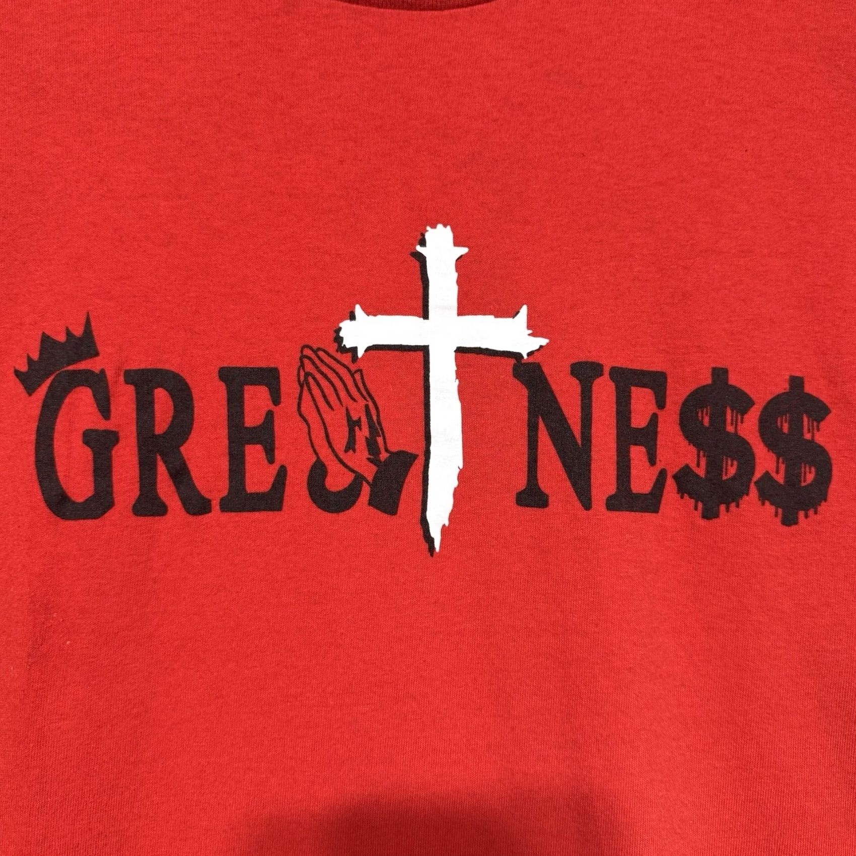 Gildan Gildan T-Shirt Hip Hop Peace 2XL Red Crew Neck Short Sleeve Unisex Adults Size US XXL / EU 58 / 5 - 3 Thumbnail