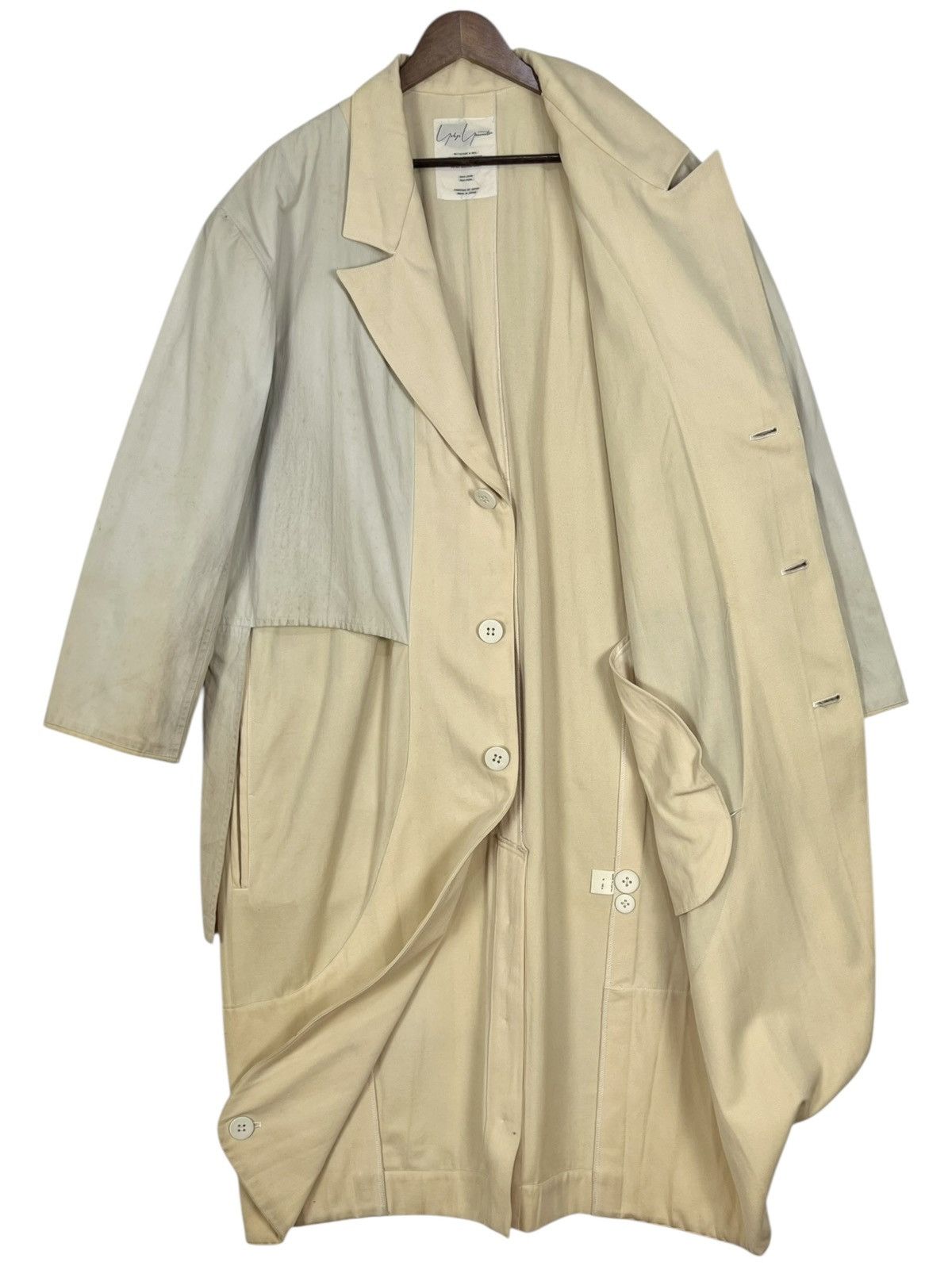 Yohji Yamamoto 80s VINTAGE YOHJI YAMAMOTO LONG COAT Size US XL / EU 56 / 4 - 4 Thumbnail
