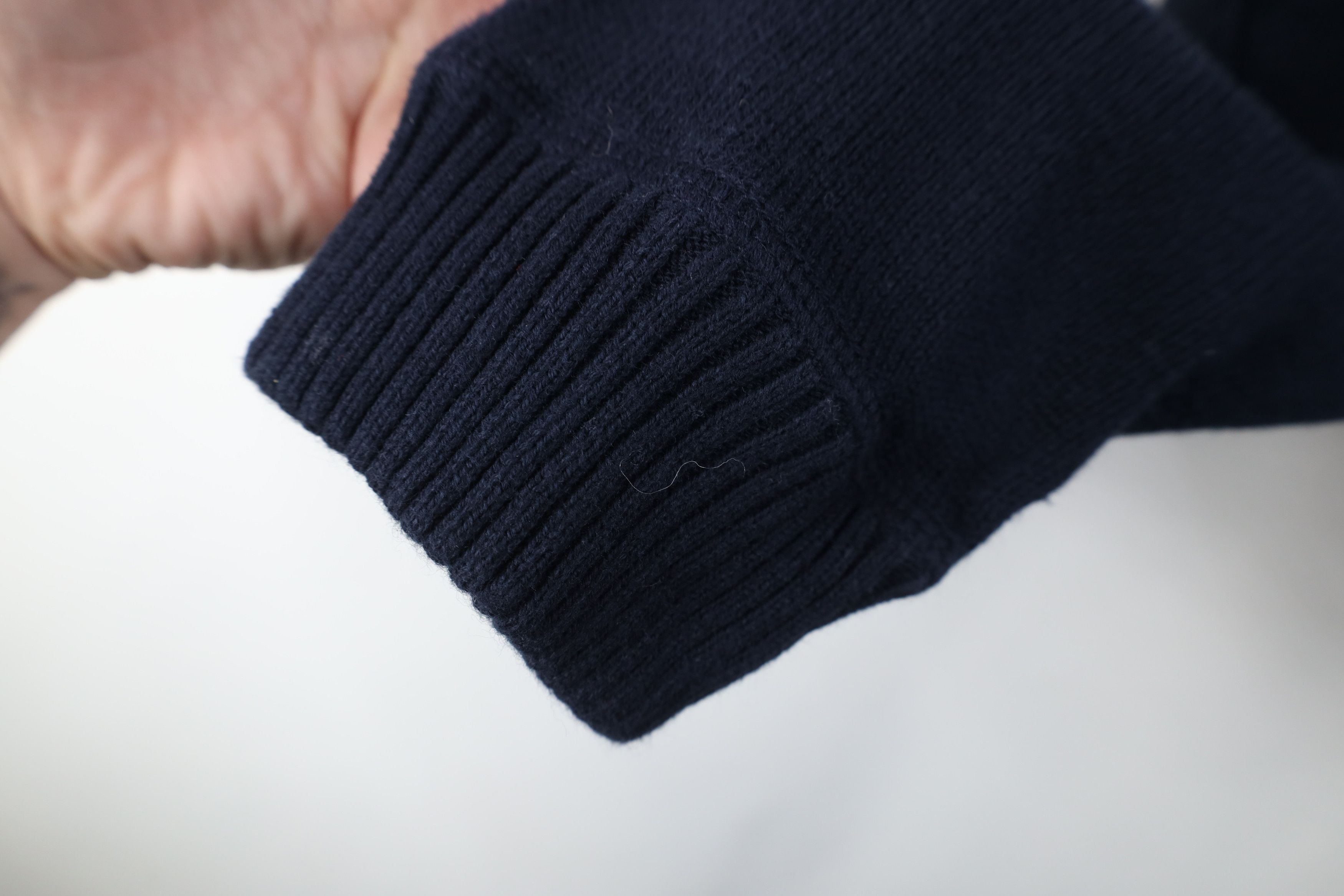 Eddie Bauer Vintage Y2K Eddie Bauer Cotton Knit Henley Sweater Blue Size US L / EU 52-54 / 3 - 7 Thumbnail