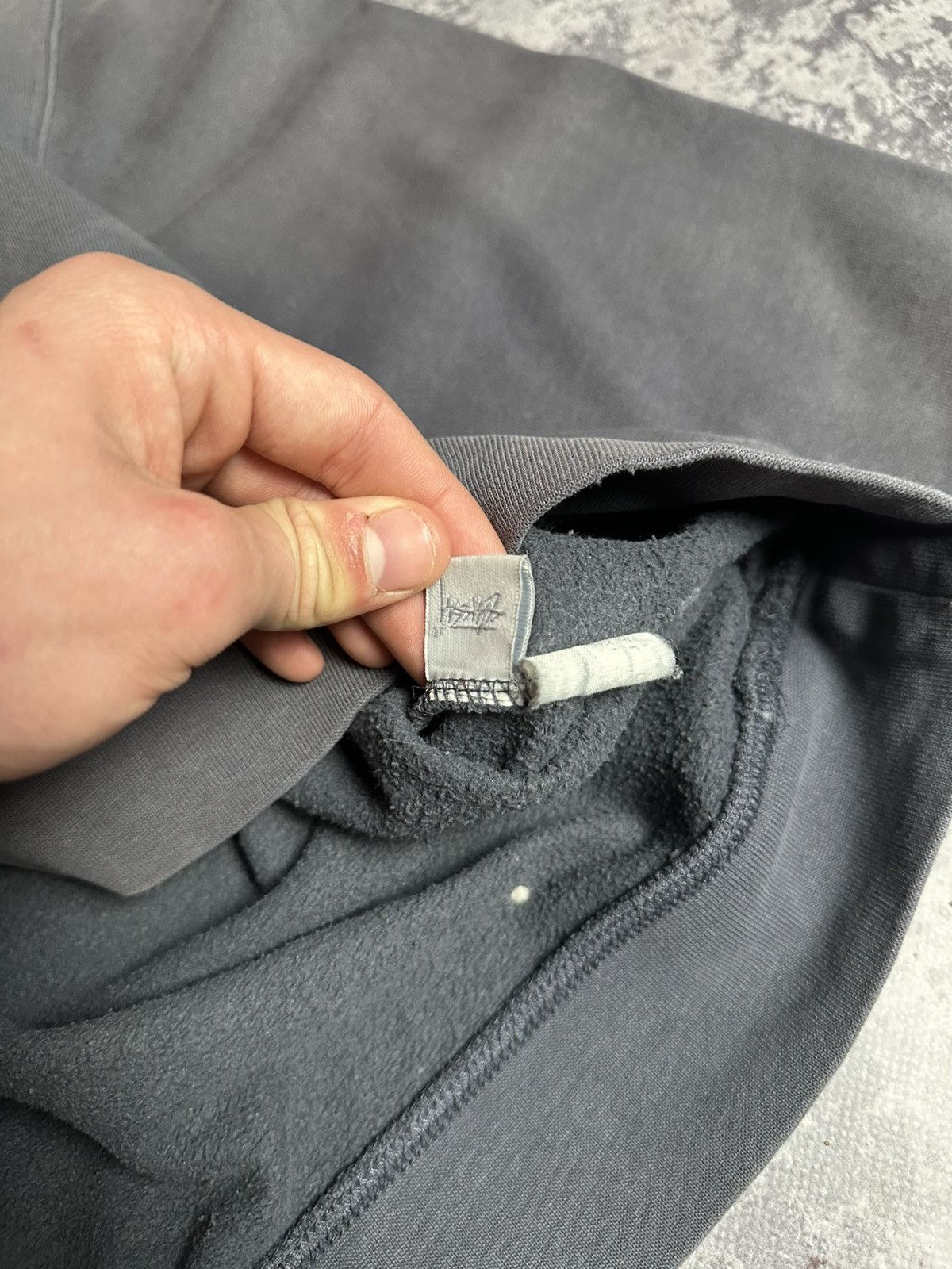 Stussy Y2K Made in USA Stussy Crewneck Pullover Logo Grey Size US L / EU 52-54 / 3 - 9 Thumbnail